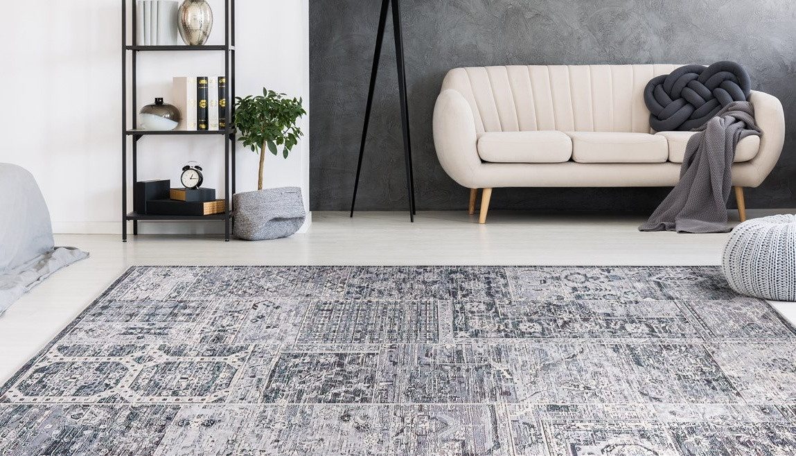 Padiro Vloerkleed Rhodin 1225 Vintage-ontwerp, kortpolig tapijt, onderhoudsvriendelijk