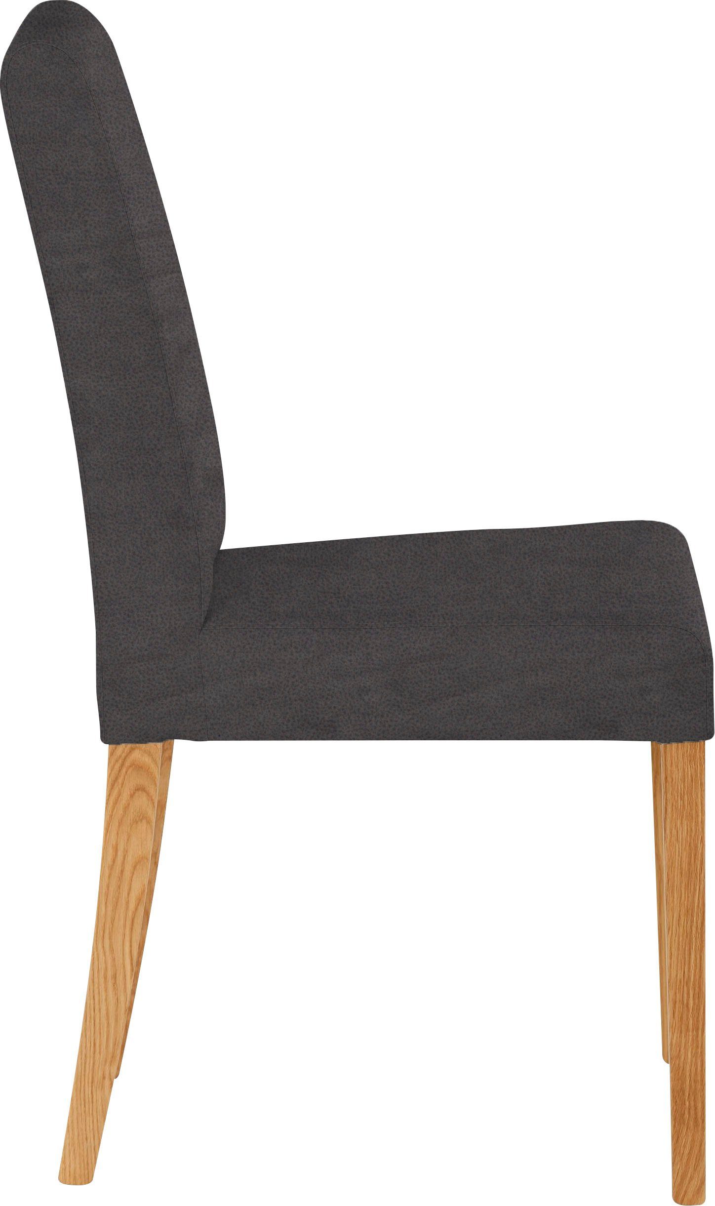 Home affaire Stoel met 4 poten Bologna Frame van massief hout (set)