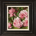 queence artprint op linnen bloemen roze