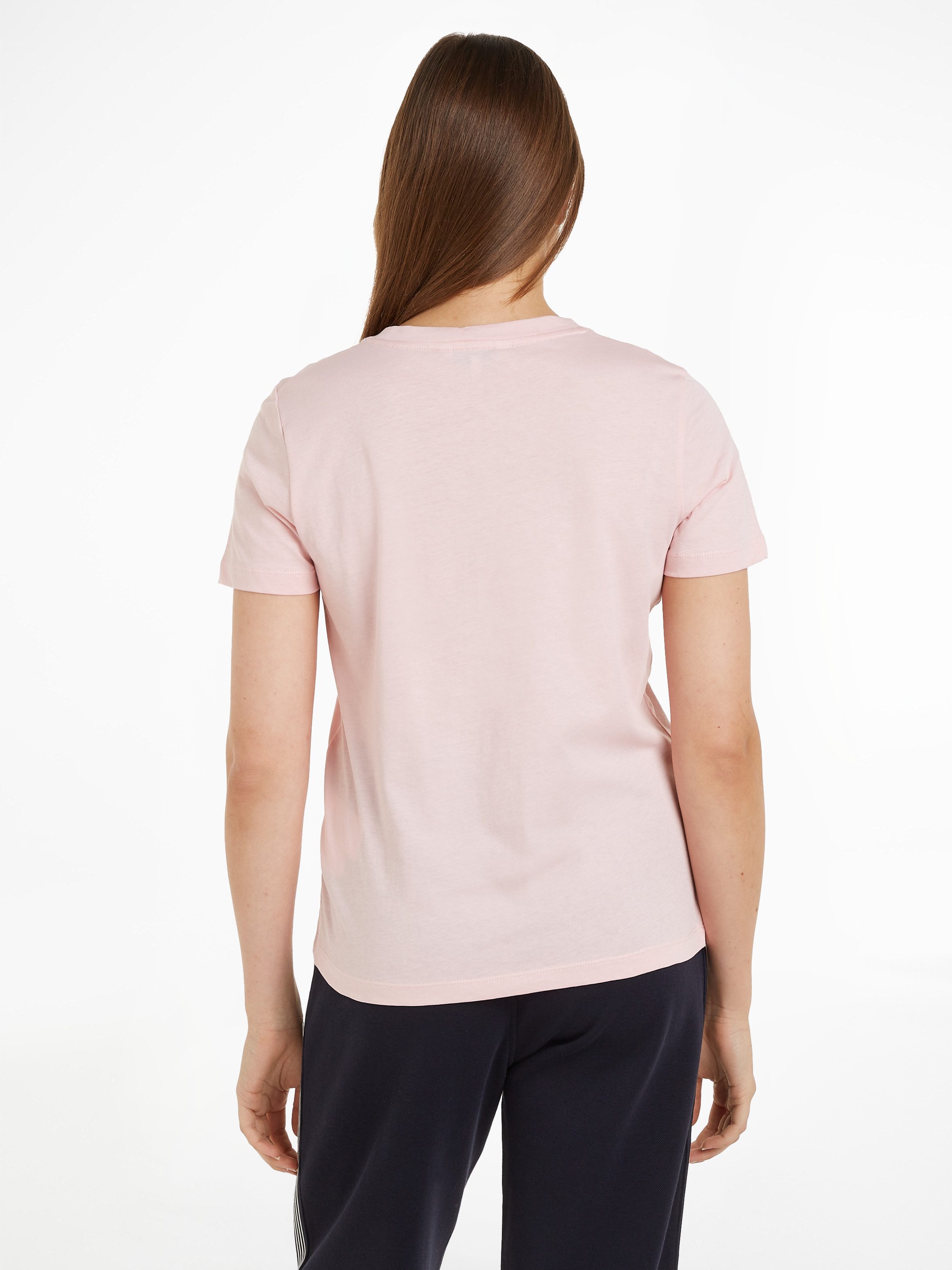Tommy Hilfiger T-shirt REG CORP LOGO C-NK SS met een logo-opschrift