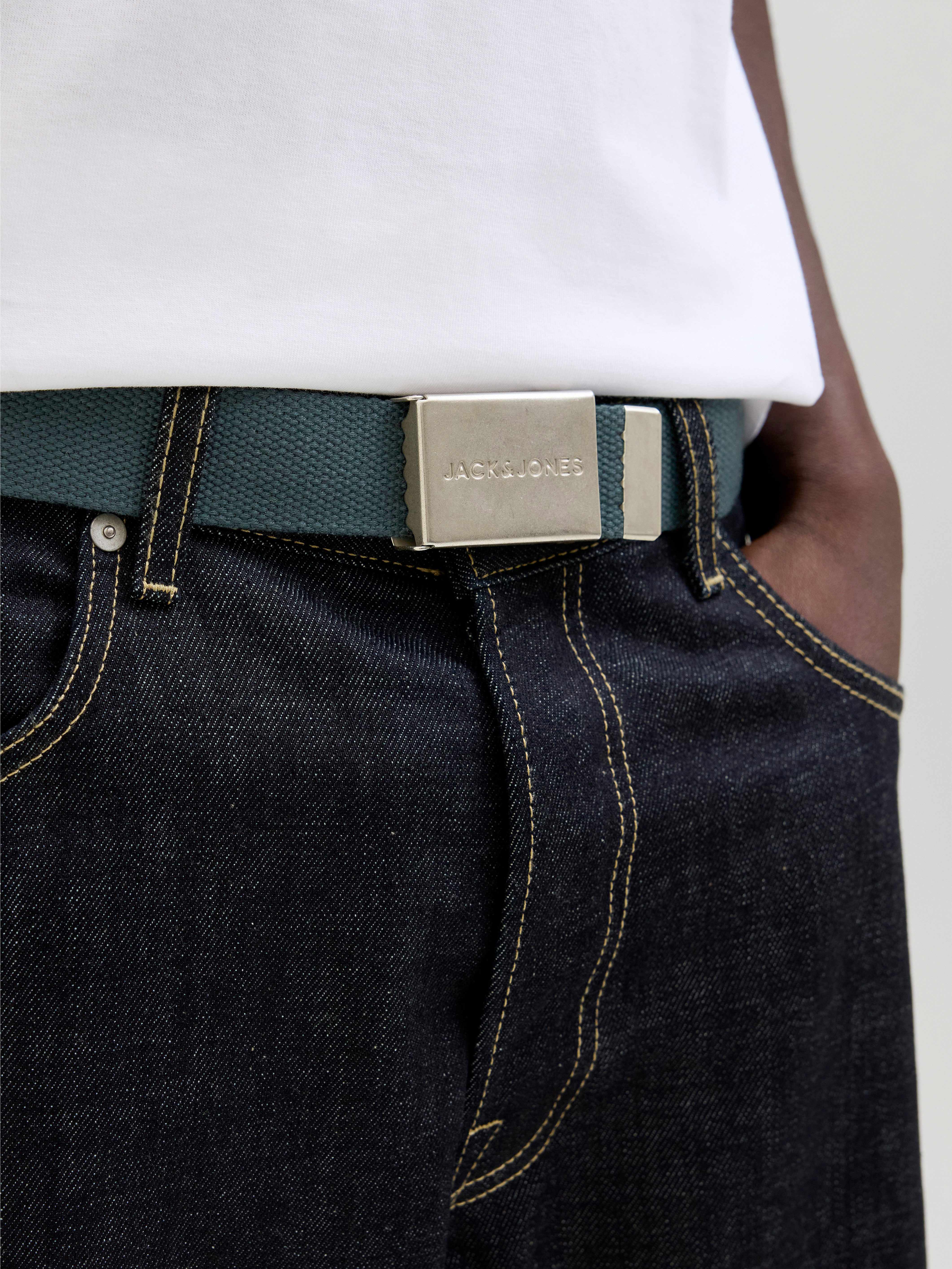 Jack & Jones Stoffen riem JACLONDON WOVEN BELT NOOS