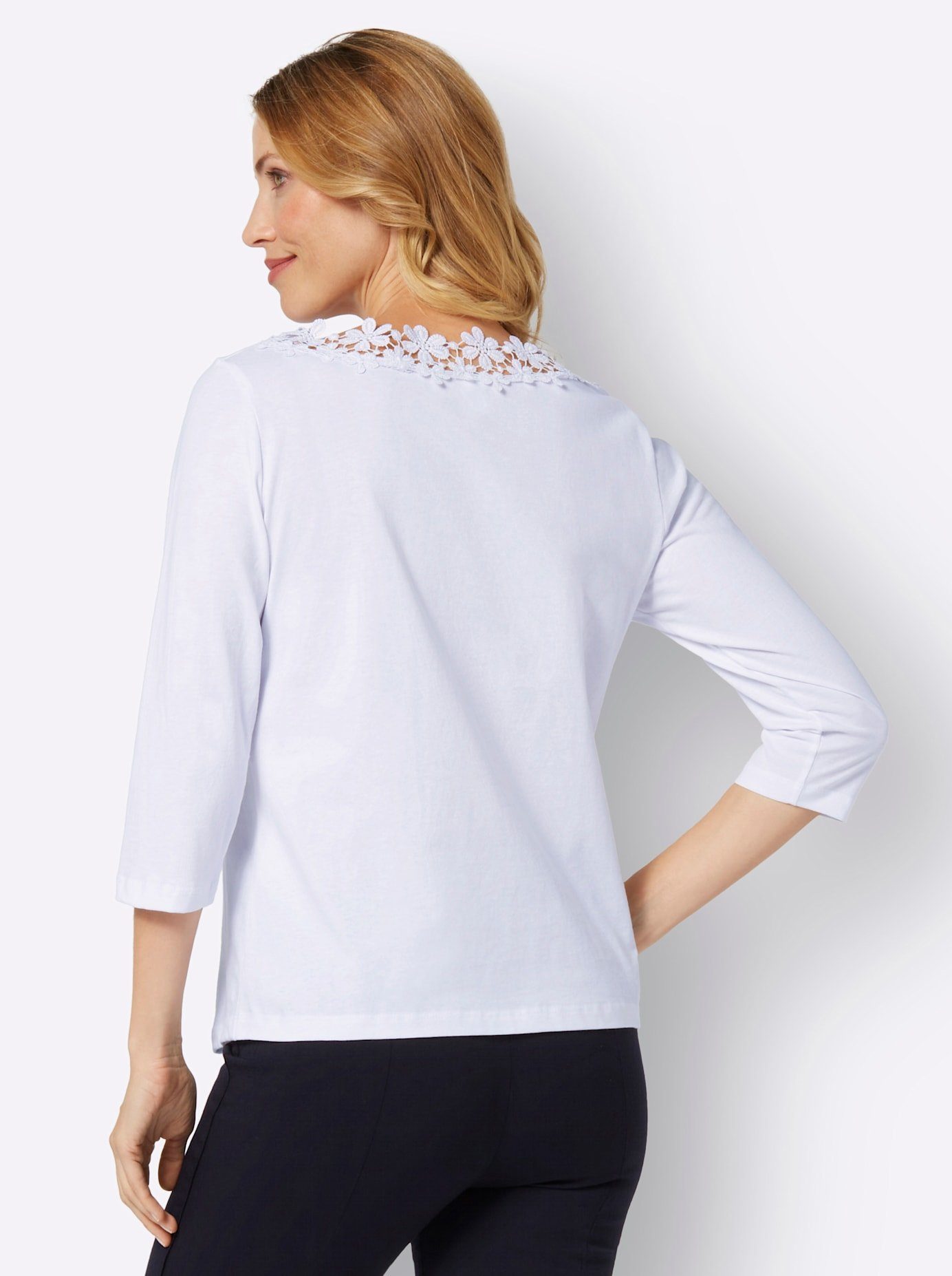 Classic Basics Shirt met 3/4-mouwen (1-delig)