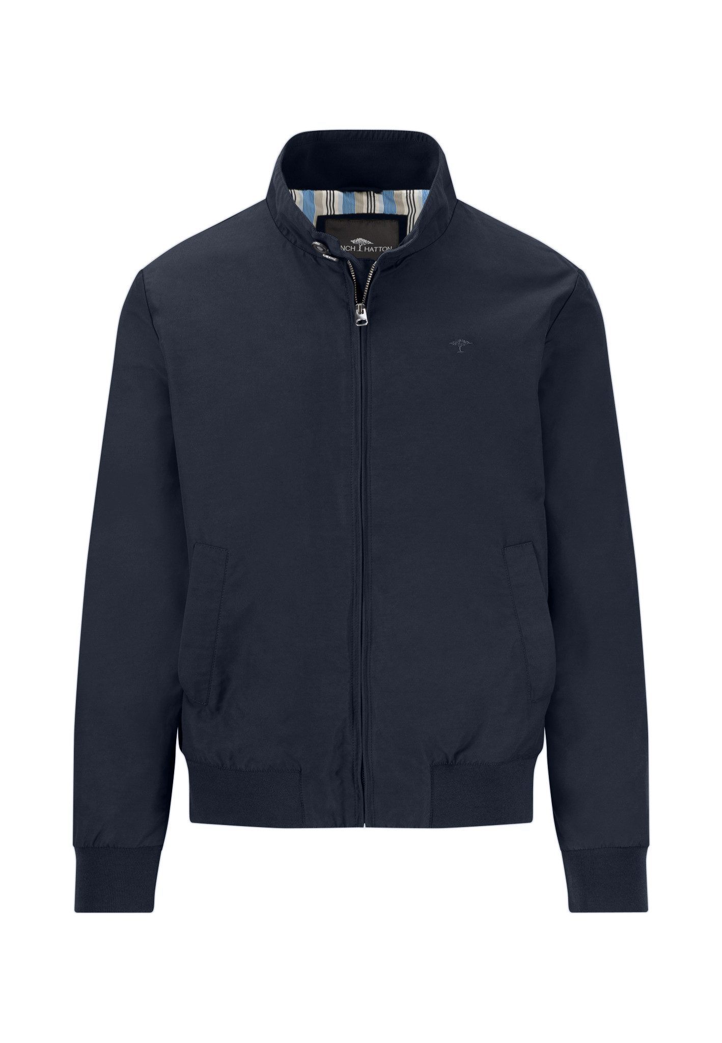 FYNCH-HATTON Blouson met geborduurd logo heren jassen maat M blauw