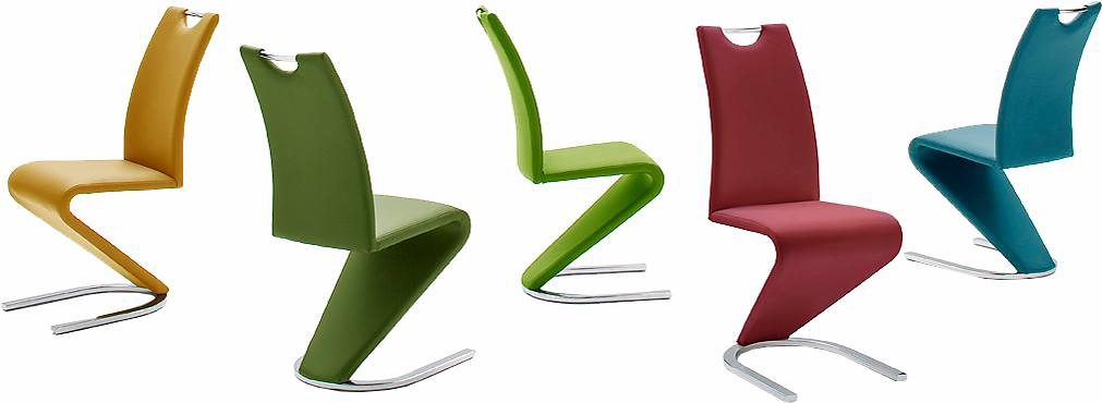 MCA furniture Vrijdragende stoel Amado, TOPSELLER! set van 2, 4 en 6 stuks, stoel belastbaar tot 120 kg (set)
