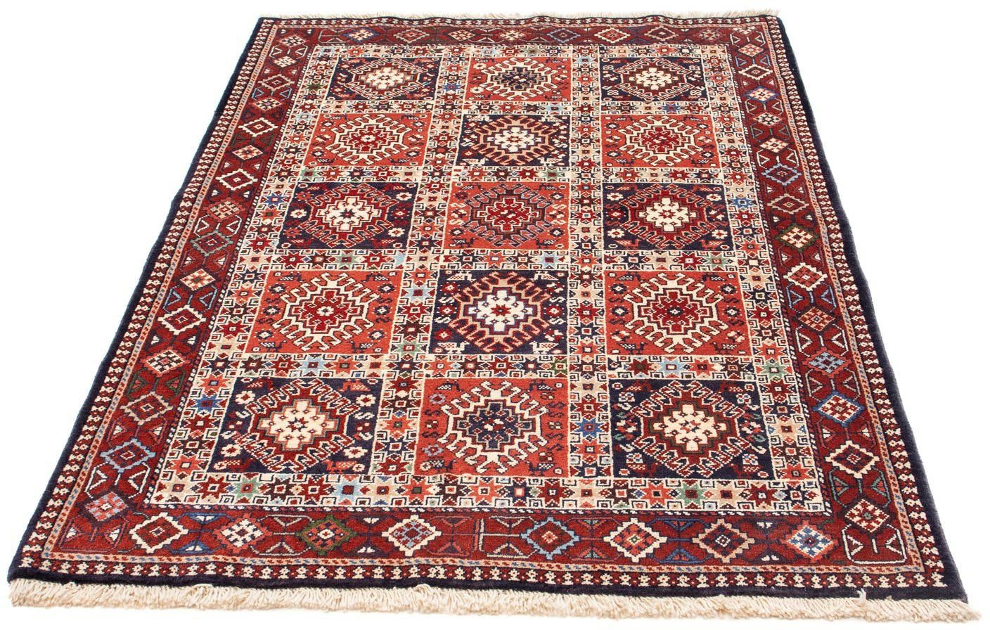 morgenland Wollen kleed Yalameh medaillon Blu scuro 151 x 101 cm Handgeknoopt