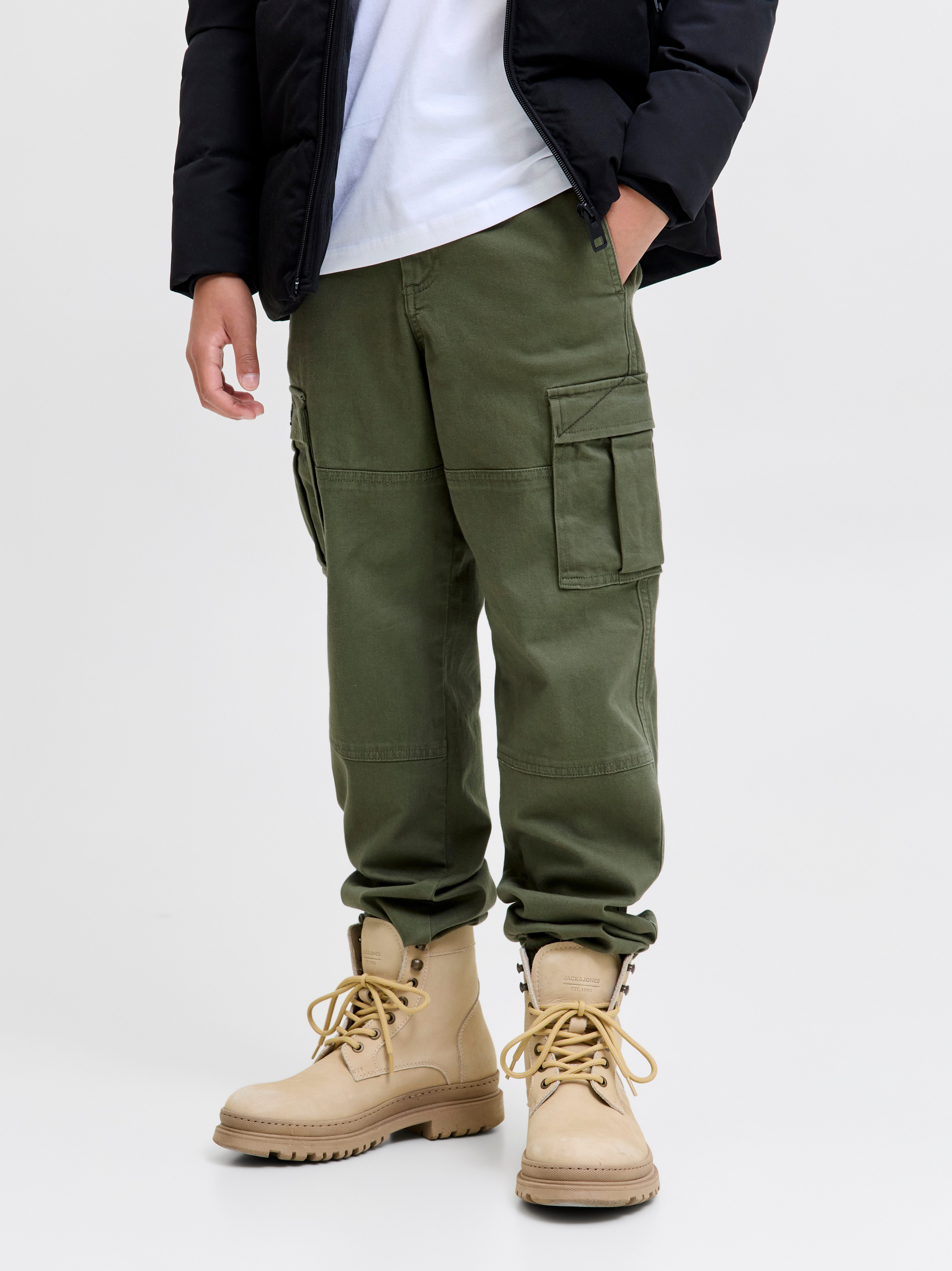 Jack & Jones Junior Cargobroek JPSTKANE JJJONNIE CUFFED CARGO JNR