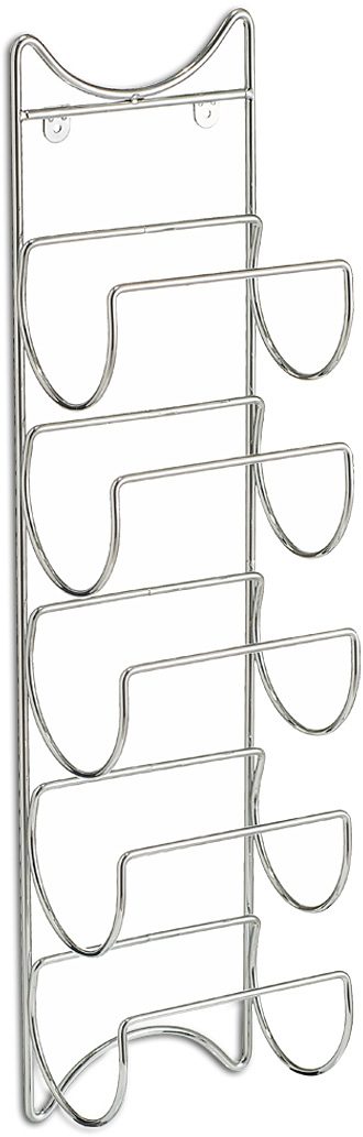 Zeller Present Flessenrek uit hoogwaardig verchroomd metaal vervaardigd (set, 2 stuks)