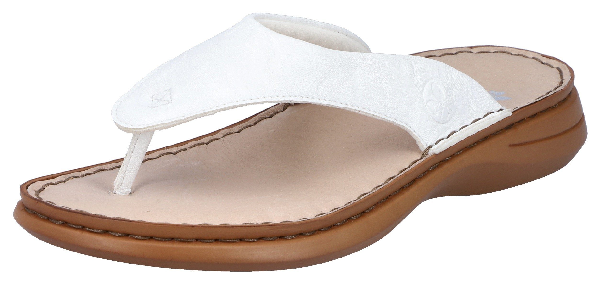 Rieker Teenslippers zomerschoen, slippers met tussenstuk voor de tenen