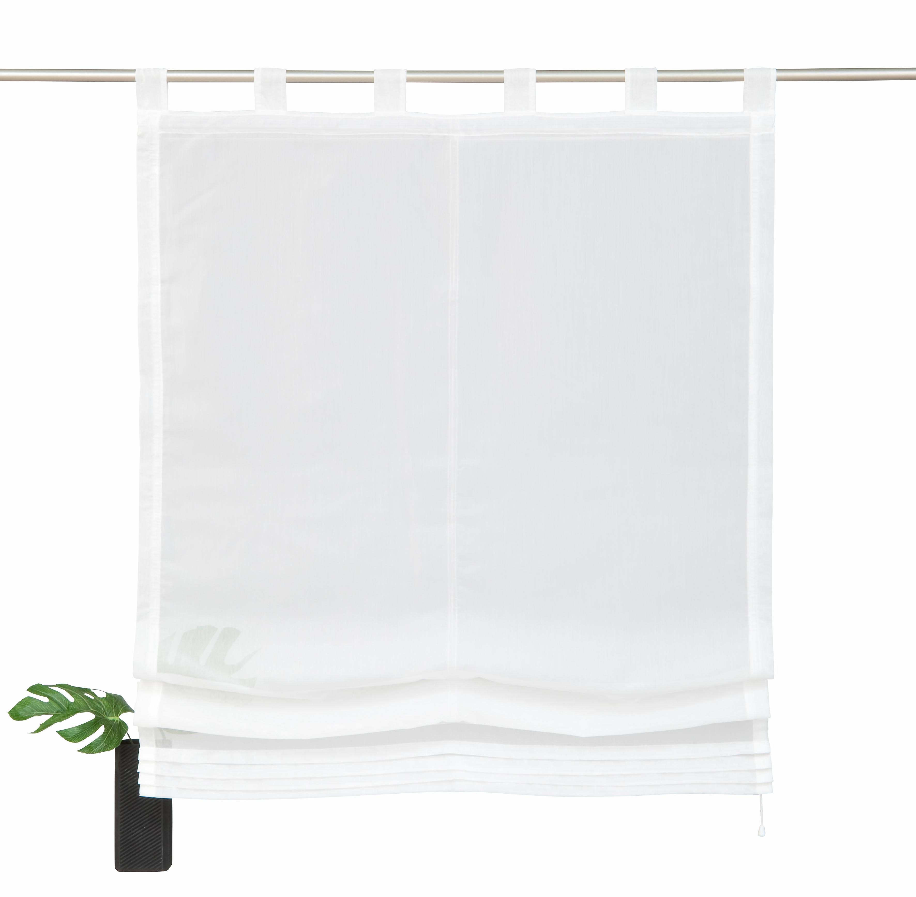 Home affaire Romeins rolgordijn Gander halftransparant, polyester, lussen (1 stuk)