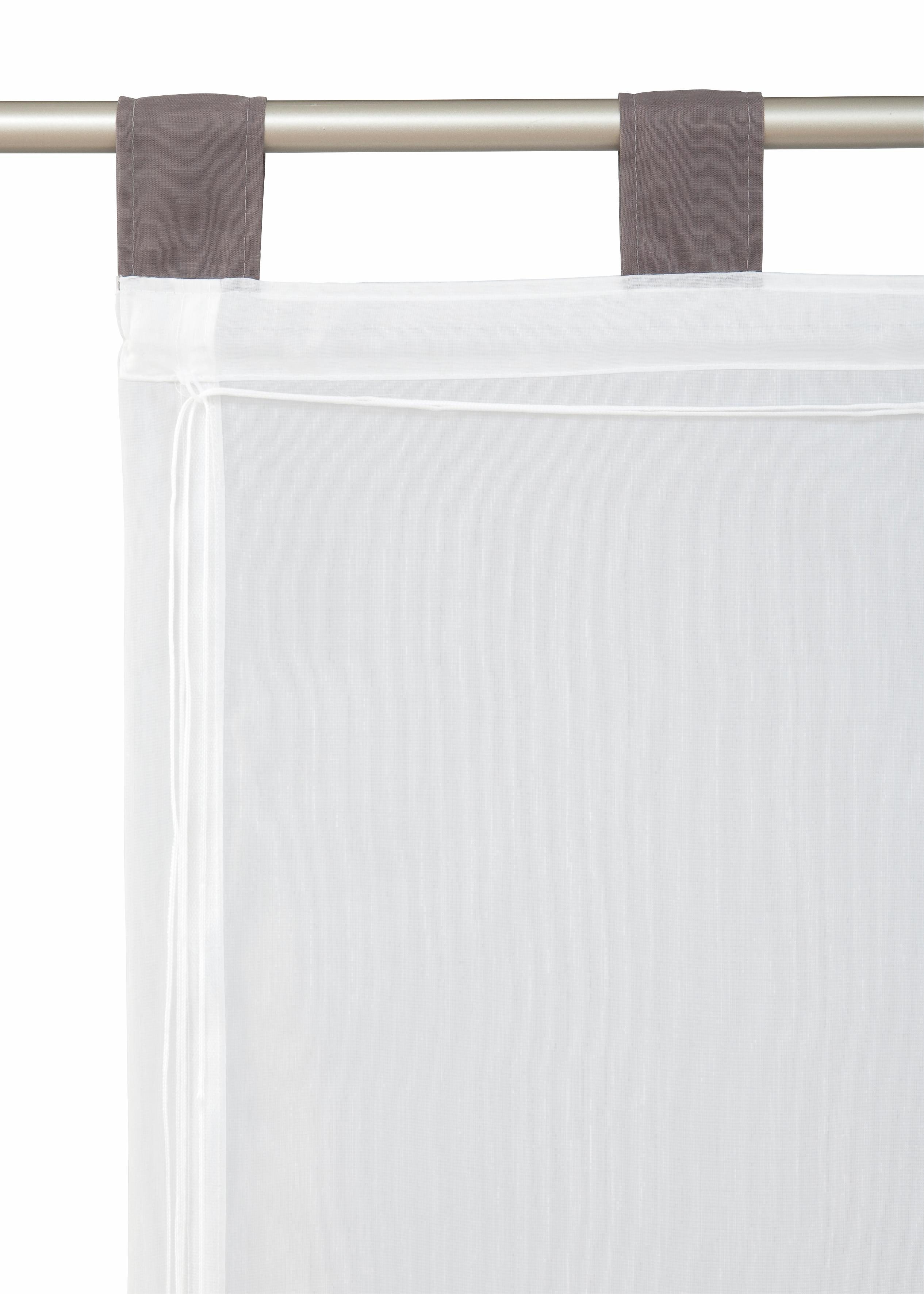 Home affaire Romeins rolgordijn Gander halftransparant, polyester, lussen (1 stuk)