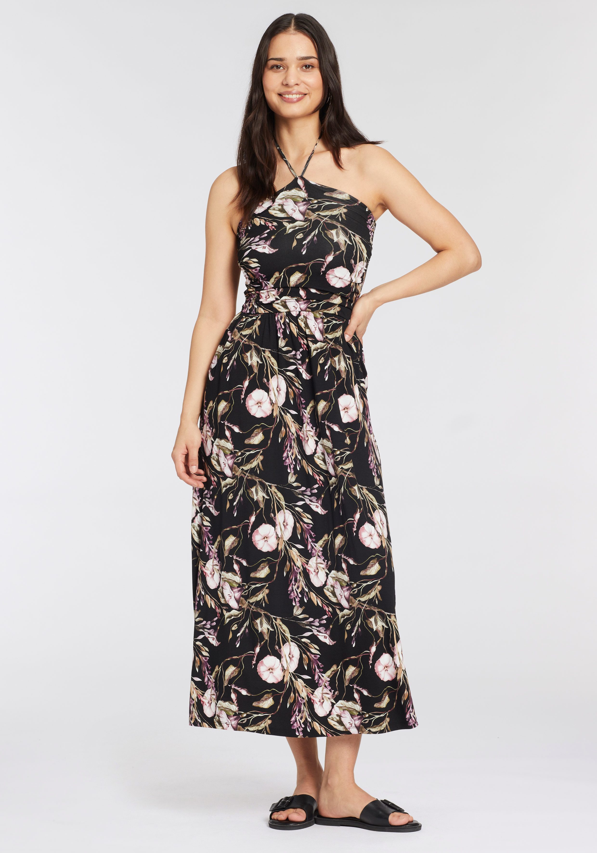Laura Scott Maxi-jurk met vrouwelijke allover-print