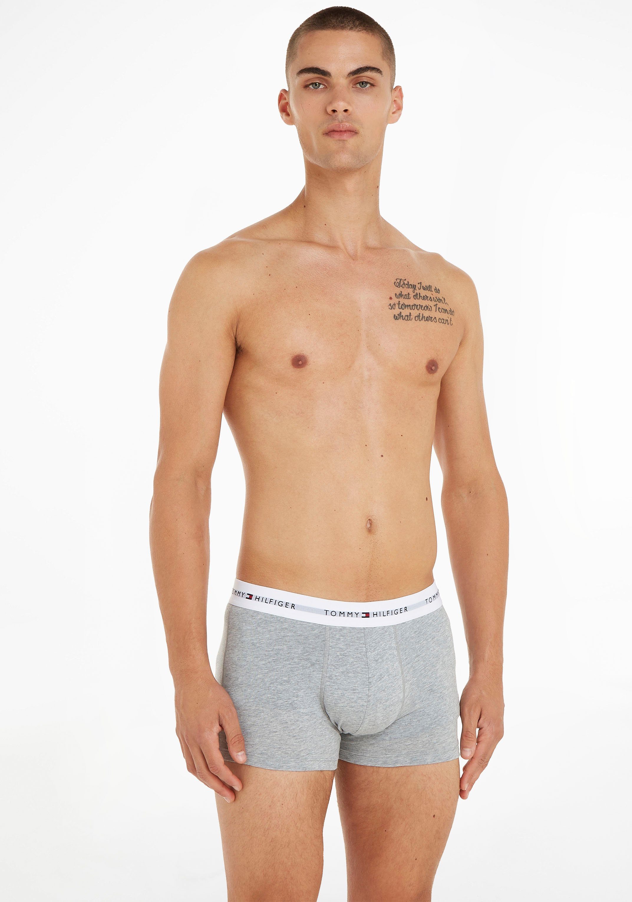 Tommy Hilfiger Underwear Boxershort 3P TRUNK met een logo-opschrift (3 stuks)