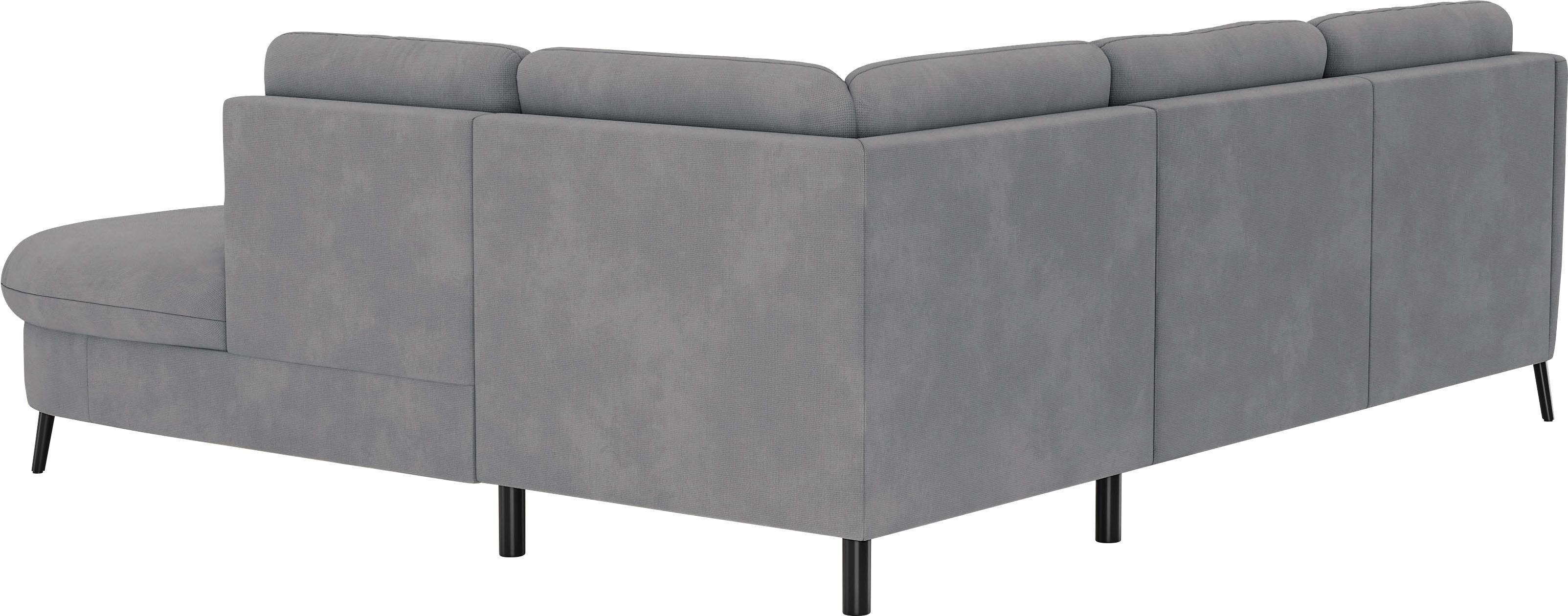 sit&more Hoekbank Soul L-vorm optioneel met bedfunctie en bedlade of lade