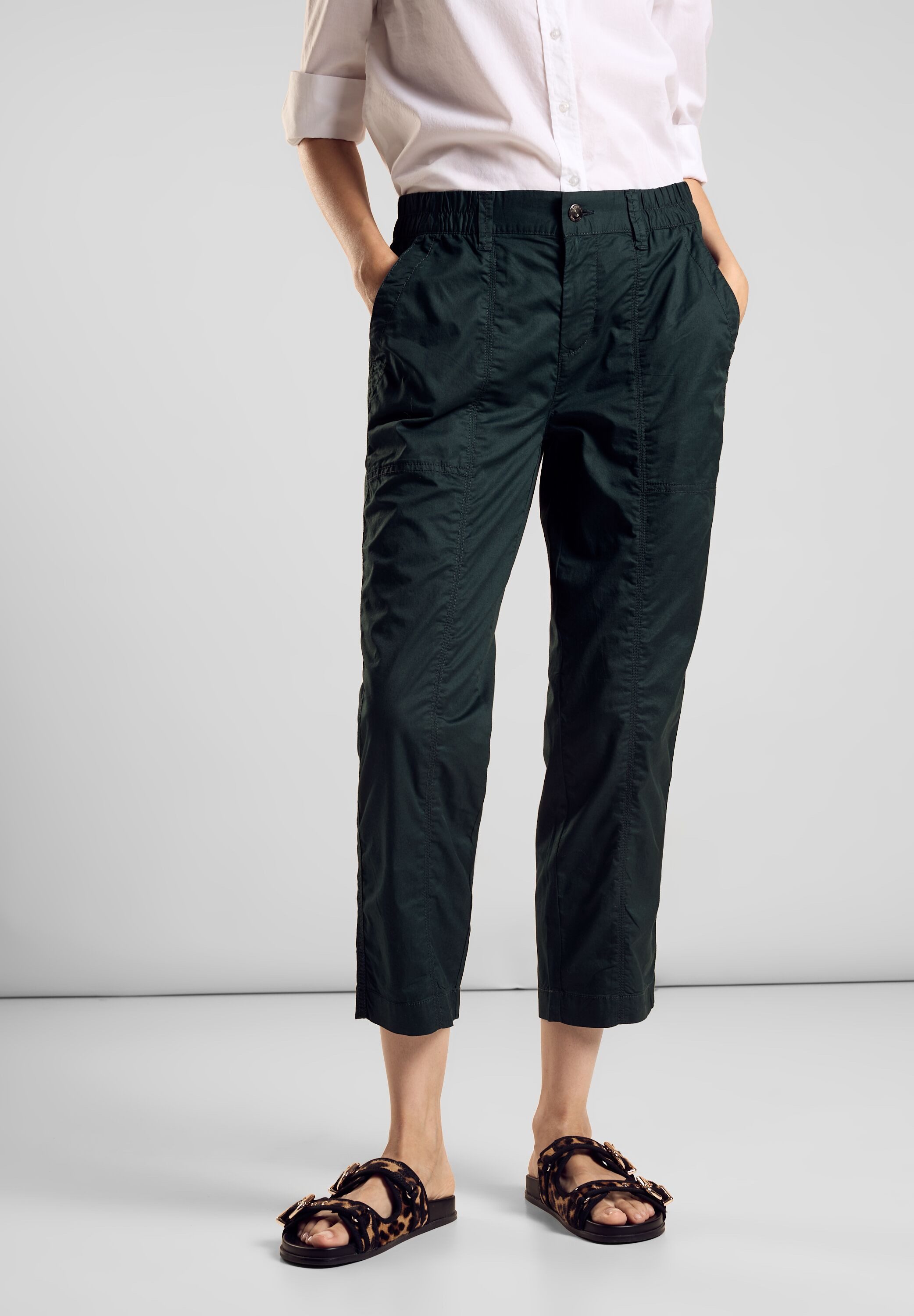 STREET ONE Stoffen broek Style Bonny in 3 4-lengte met stretch