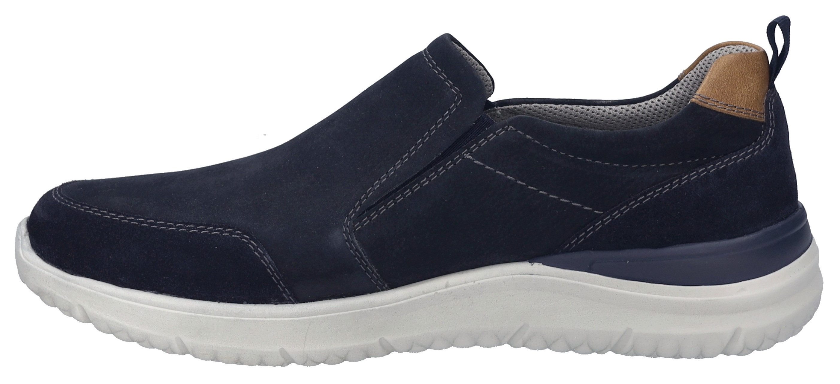 Josef Seibel Slip-on sneakers Wales 04 , slippers, comfortabele schoen, instapschoen met elastische gummizone