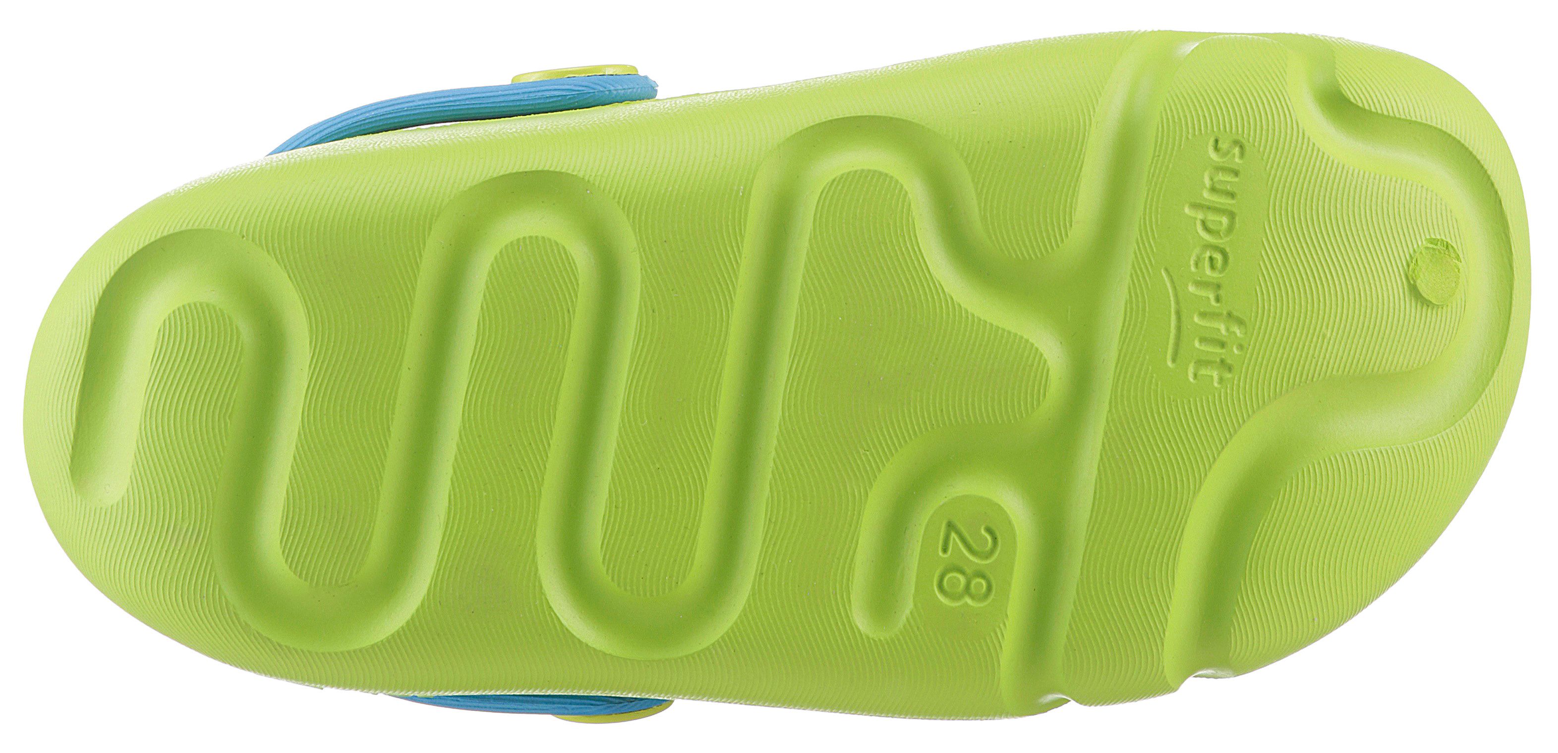 Superfit Waterschoenen SPLASH C WMS: W Klomp, watersandaal met hielriem, maat sjabloon om te downloaden