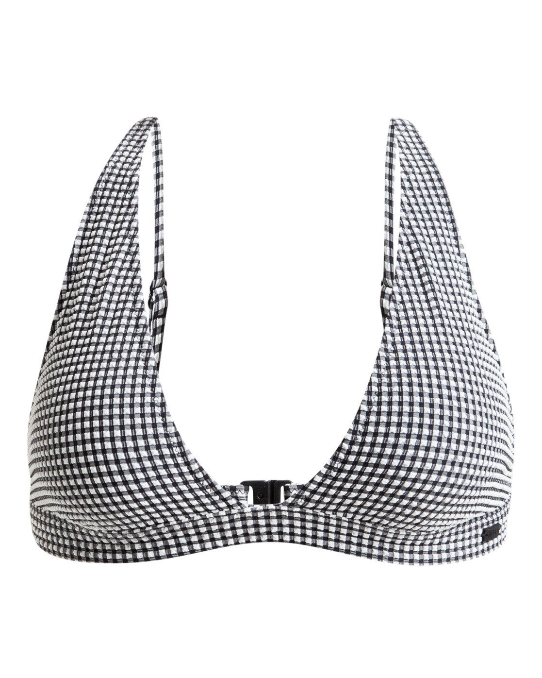 Roxy Triangel-bikinitop Gingham dames triangelbikini's maat M zwart