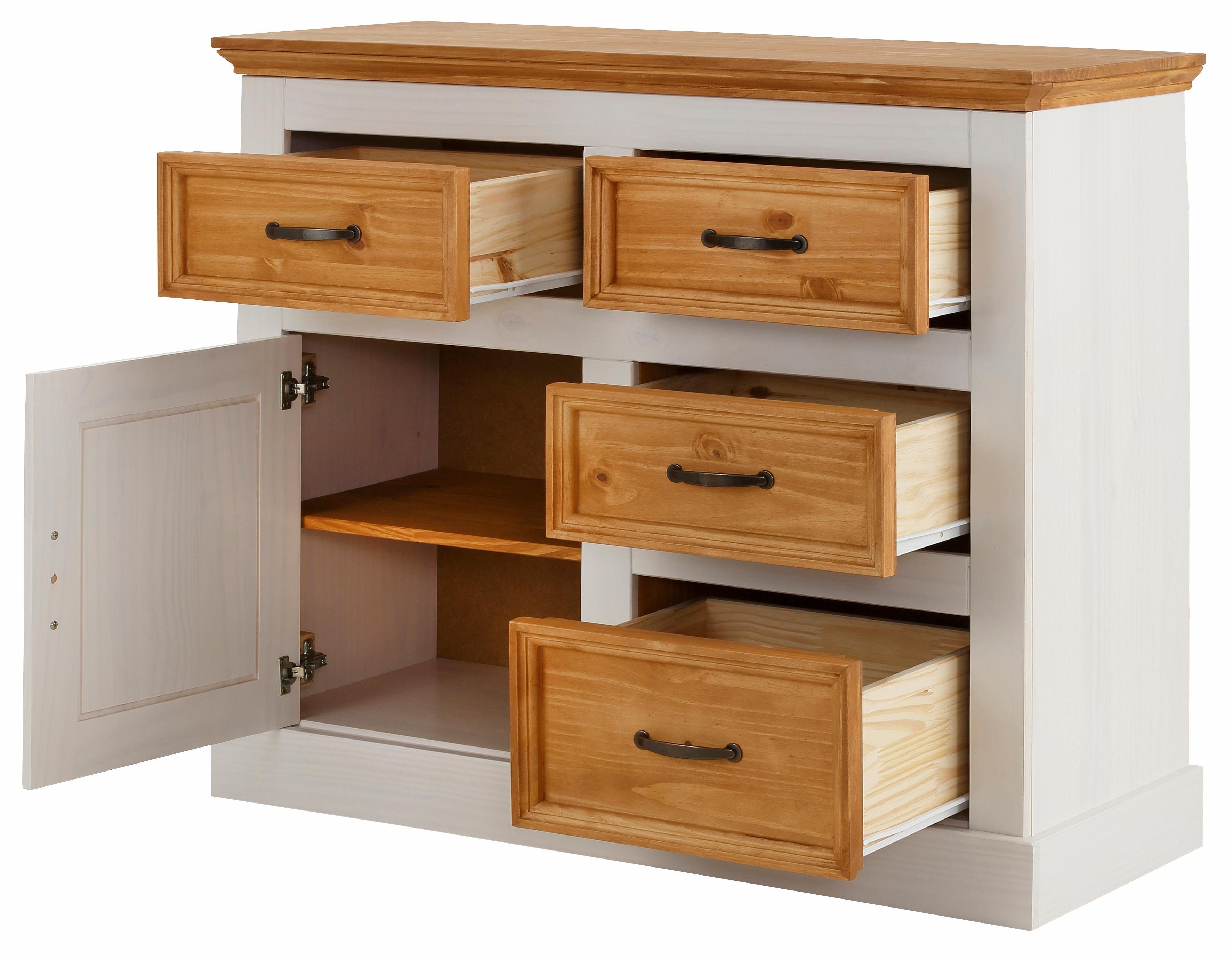 Home affaire Dressoir Selma Commode, breedte/hoogte 100/87 cm