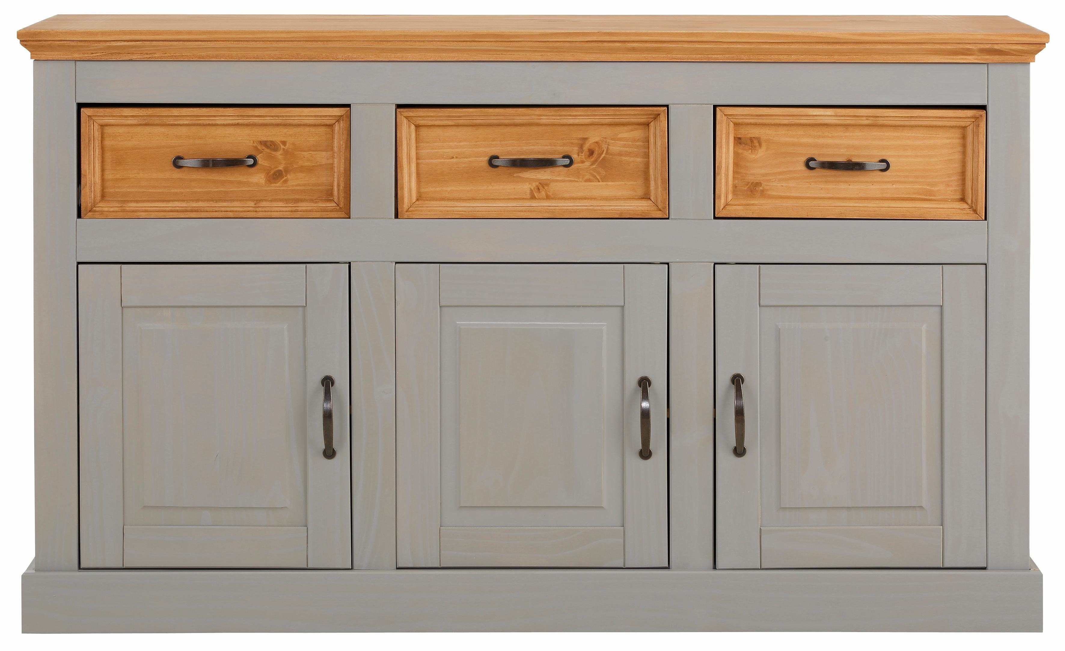 Home affaire Dressoir Selma Commode van massief grenenhout, breedte 145 cm