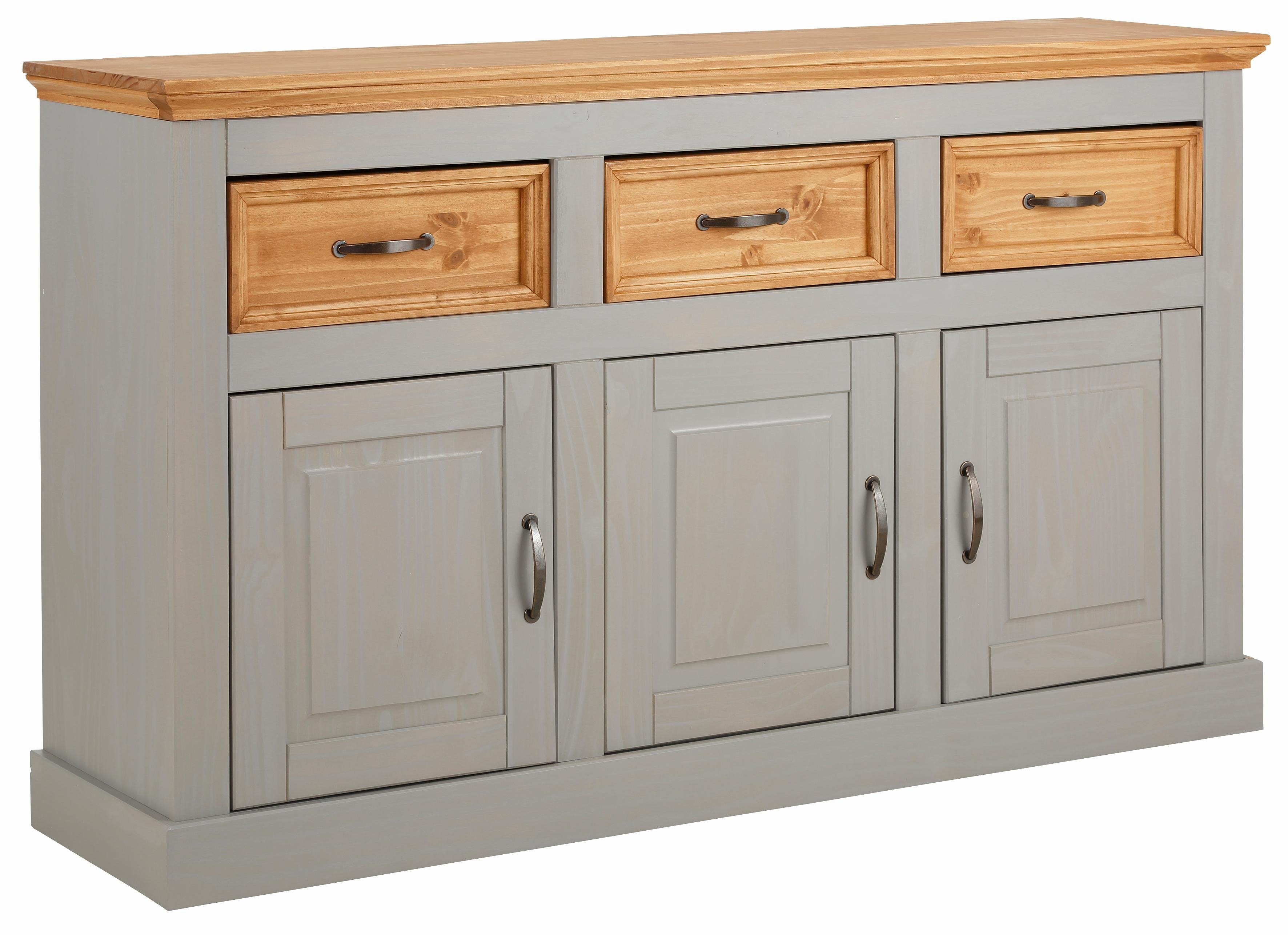 Home affaire Dressoir Selma Commode van massief grenenhout, breedte 145 cm