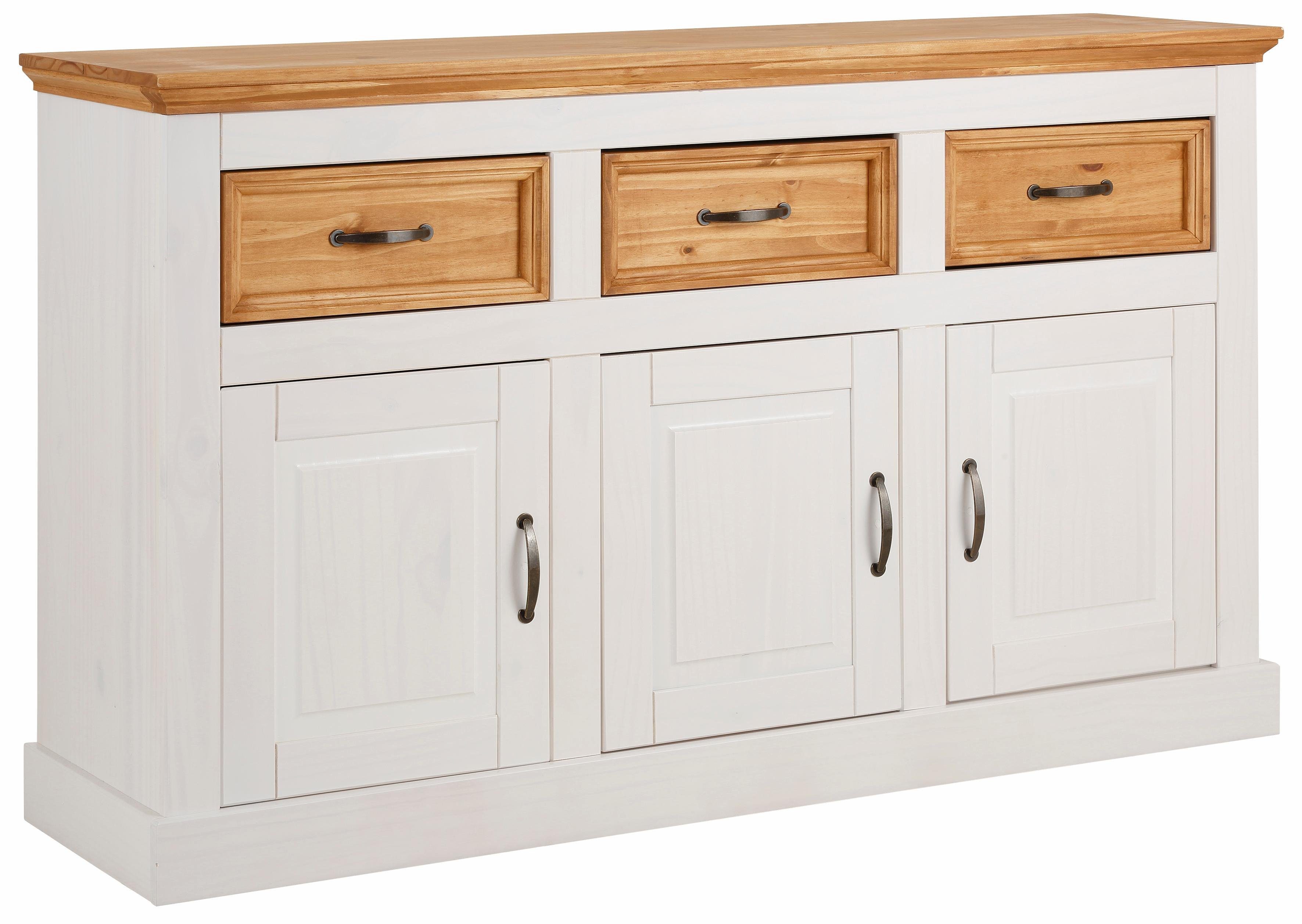 Home affaire Dressoir Selma Commode van massief grenenhout, breedte 145 cm