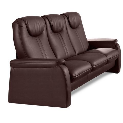 woonkamer driepersoons bankstel bruin NatuurLEER Primabelle of Softlux