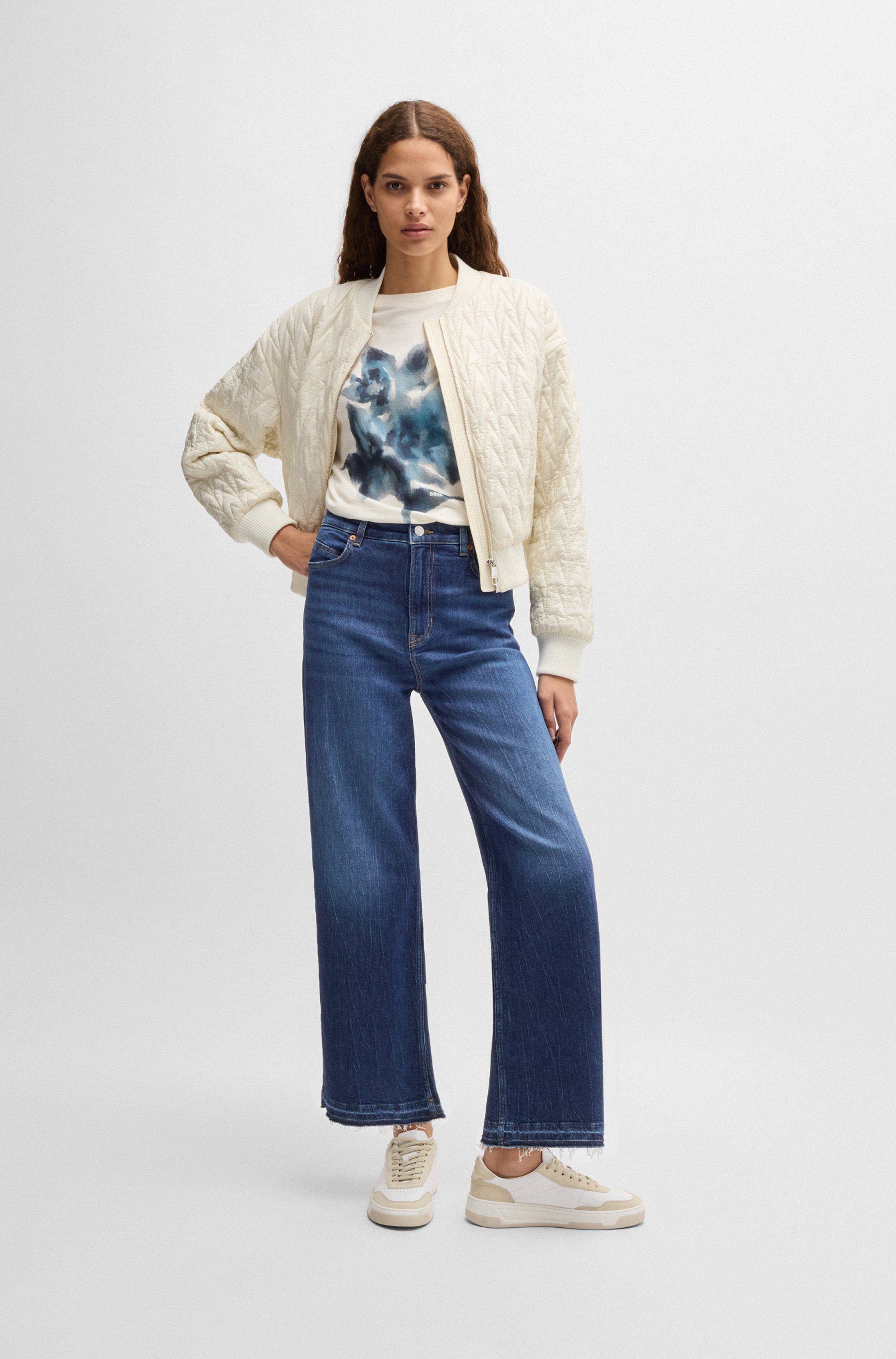 Boss Orange Wijde jeans Marlene High Rise Hochbund High Waist Premium Denim Jeans (BOSS ORANGE DENIM)