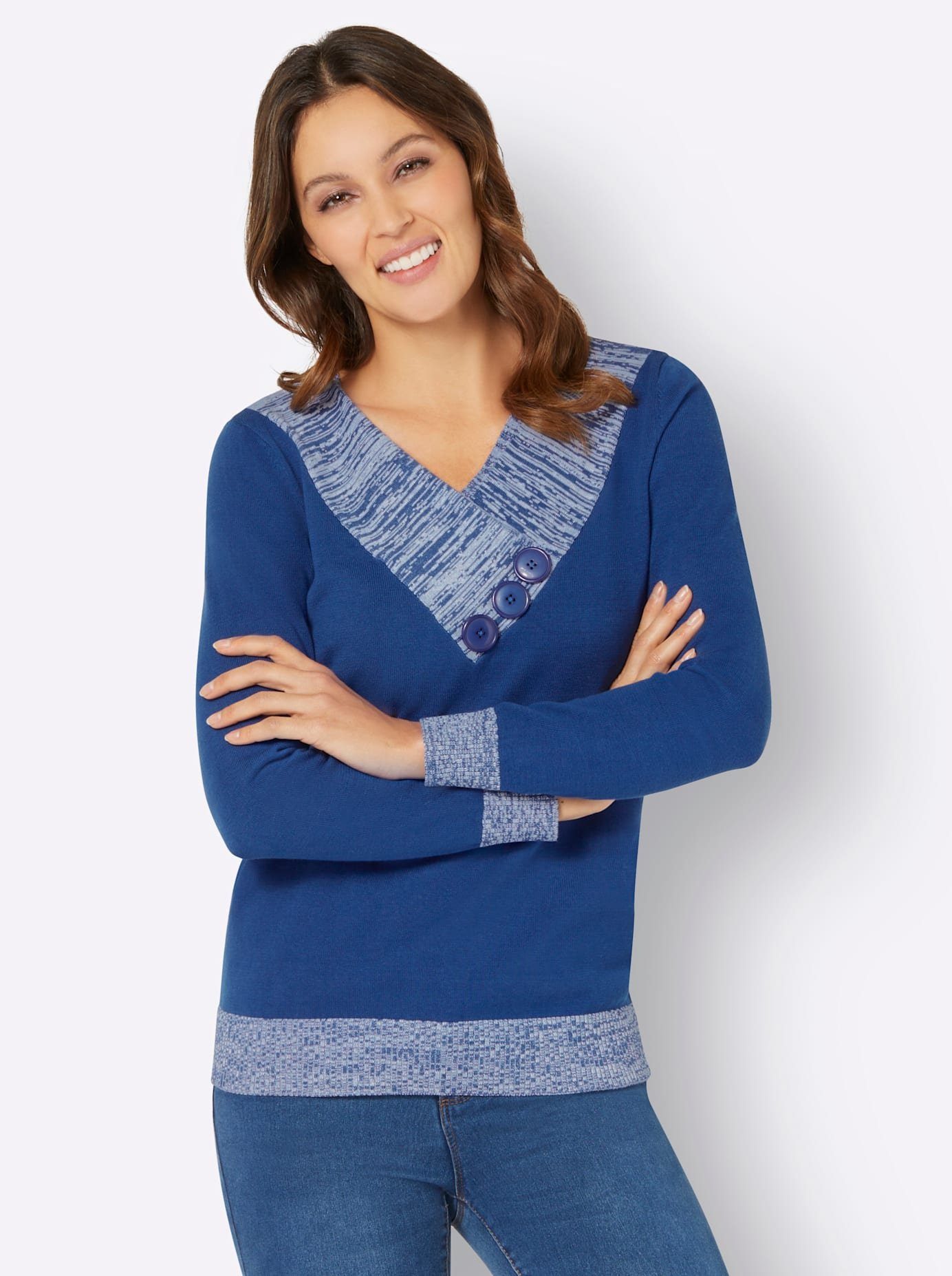 Classic Basics Gebreide Trui met lange mouwen