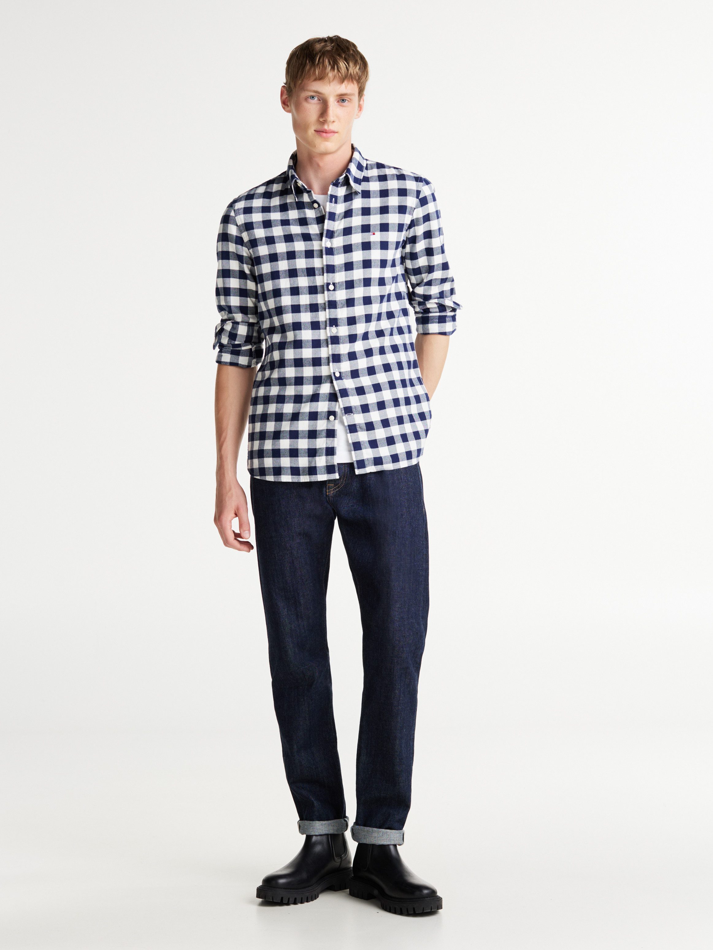 Tommy Hilfiger Overhemd met lange mouwen BRUSHED GINGHAM SF SHIRT