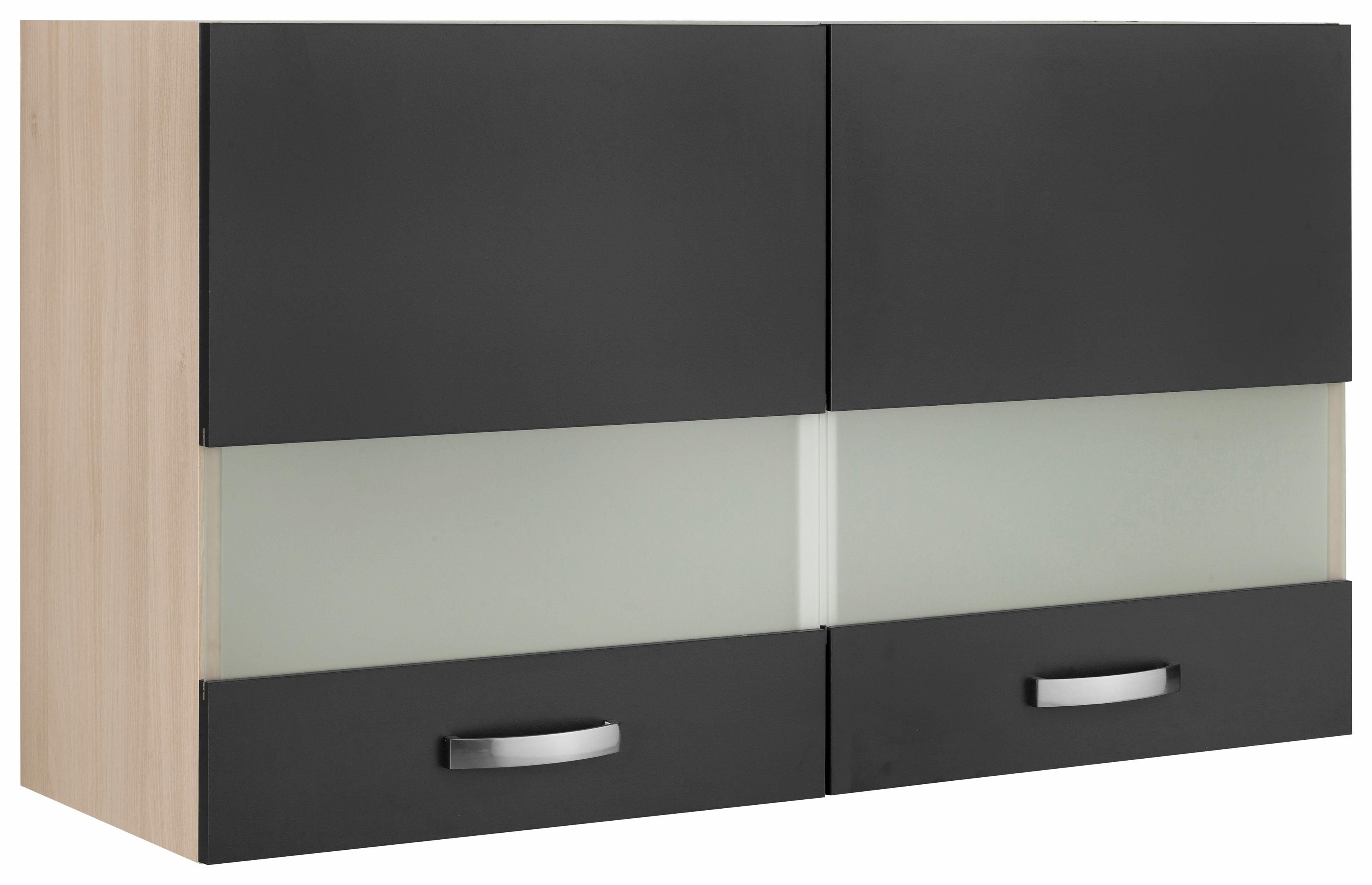 OPTIFIT Hangend kastje met glasdeur Faro , met metalen handgrepen, breedte 100 cm hangkasten grijs