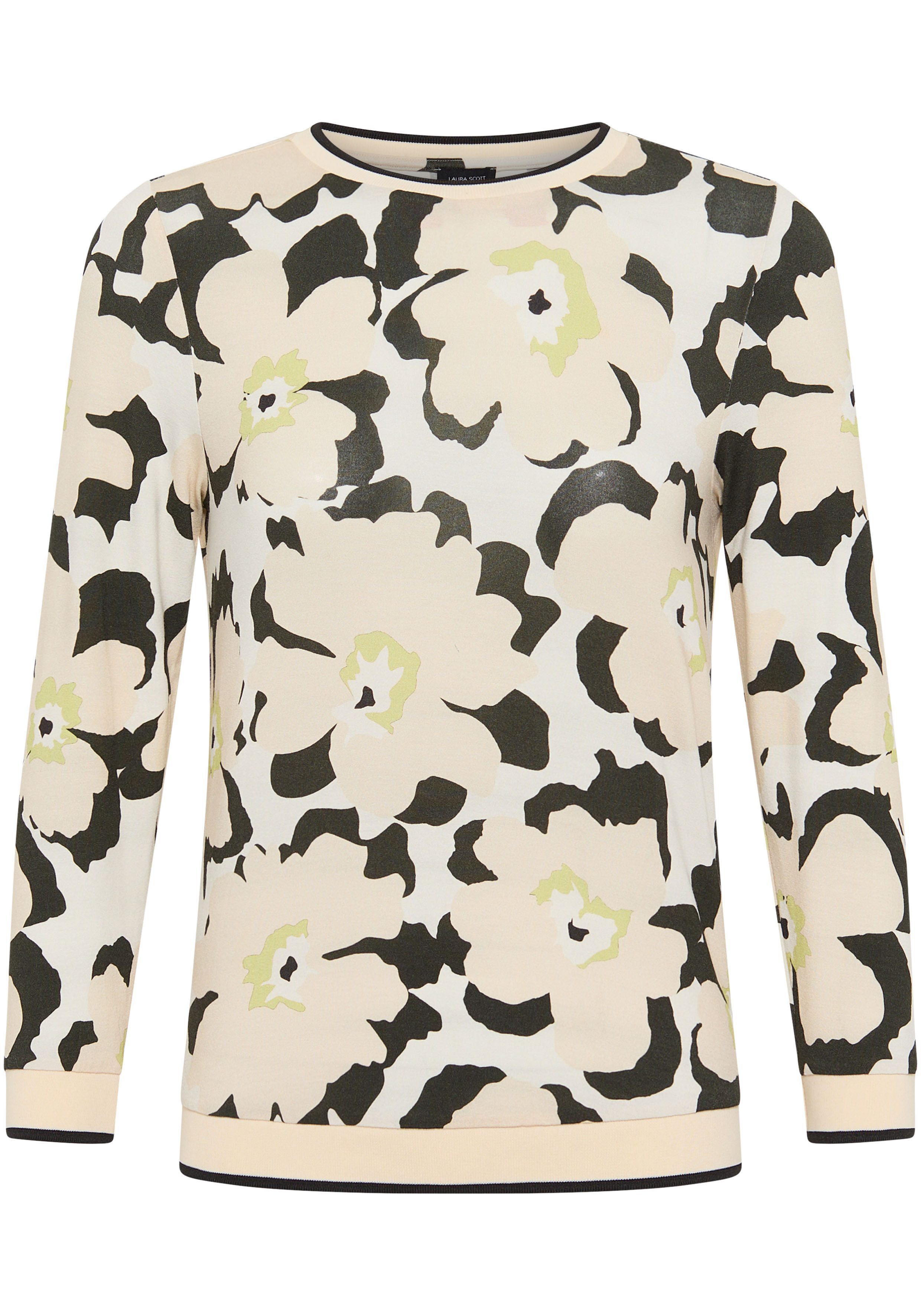 Laura Scott Shirt met 3 4 mouwen met stijlvolle all-over print