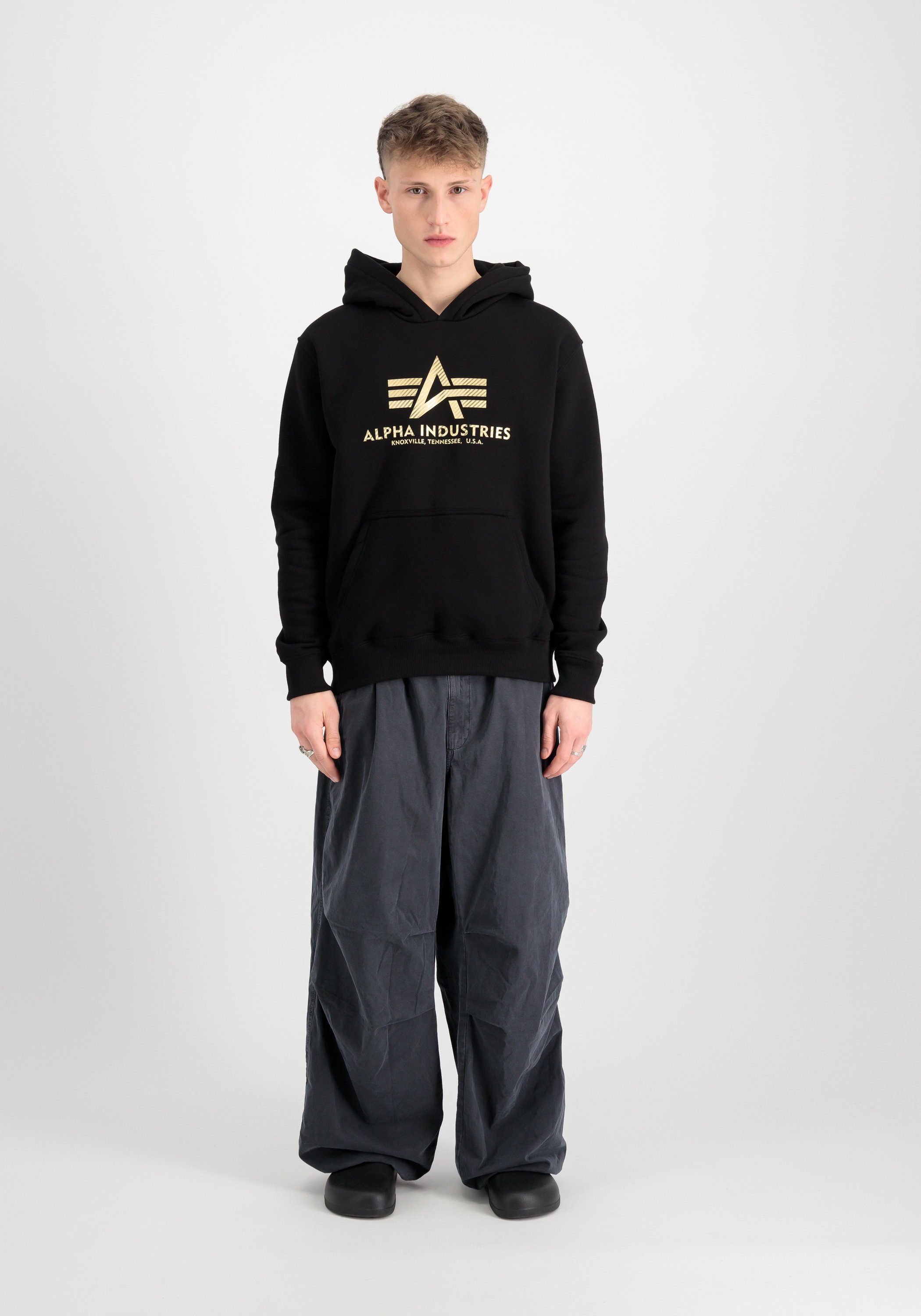 Alpha Industries Hoodie Alpha Industries Men - Hoodies Basic Hoodie Carbon