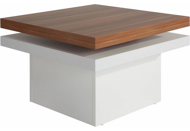 Salontafel met draaibaar tafelblad Salontafel met draaibaar tafelblad