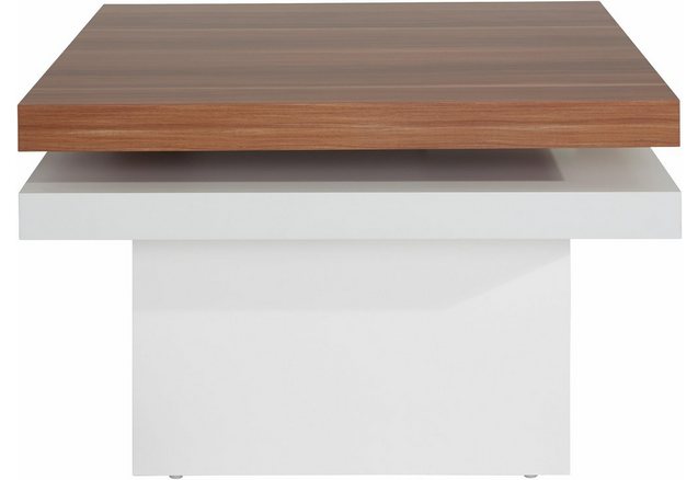 Salontafel met draaibaar tafelblad Salontafel met draaibaar tafelblad