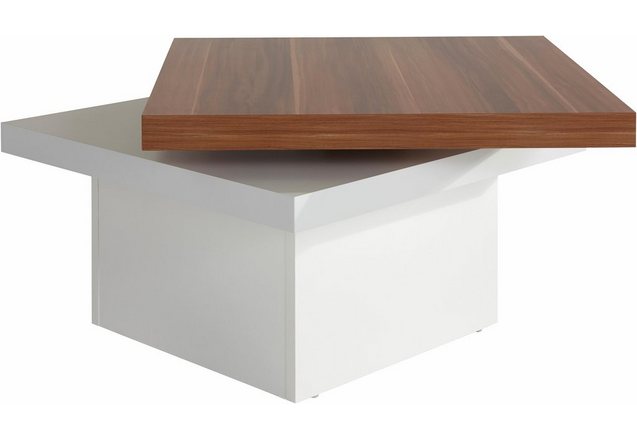 Salontafel met draaibaar tafelblad Salontafel met draaibaar tafelblad