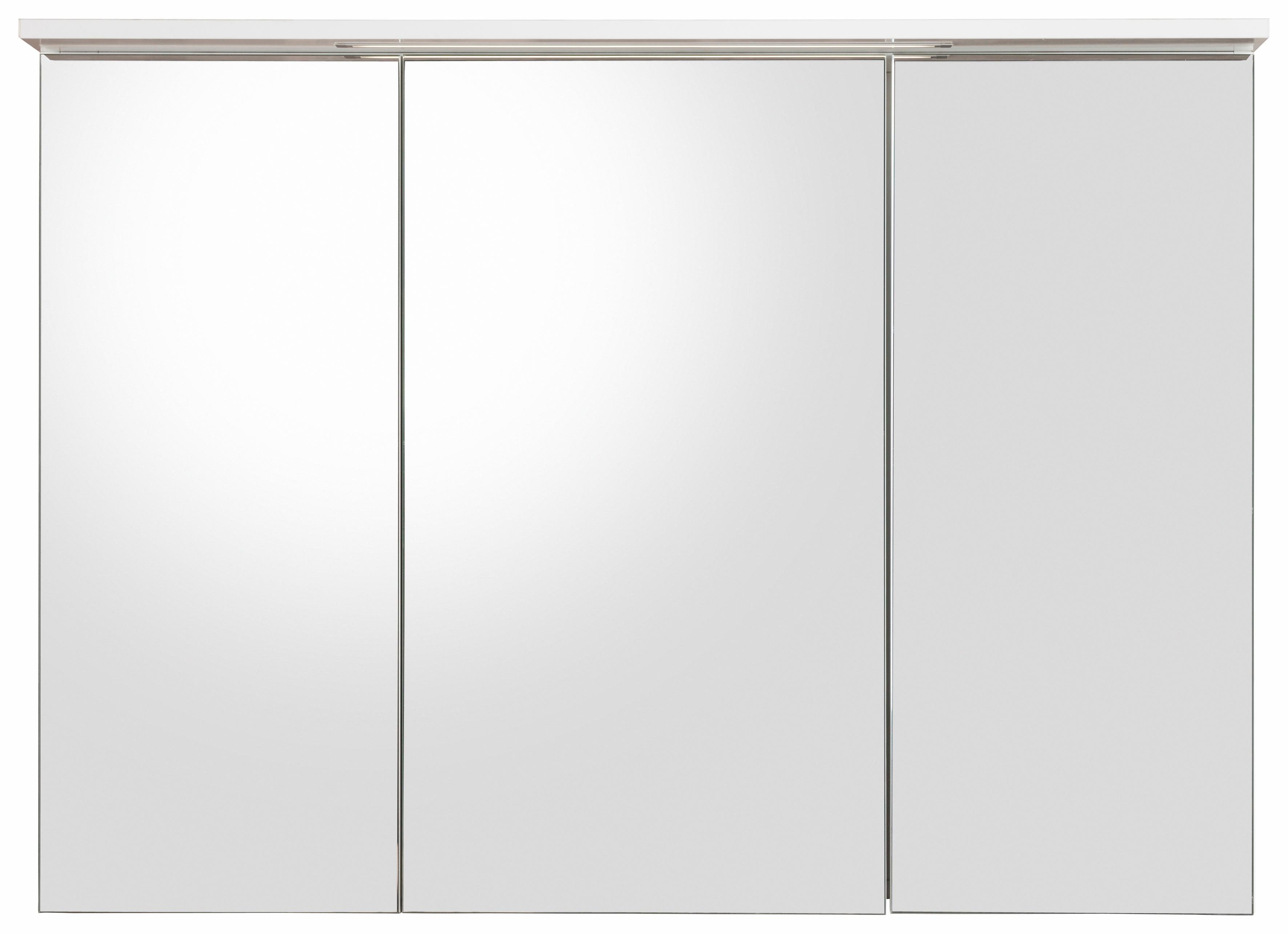 Schildmeyer Spiegelkast Profiel 16 Breedte 100 cm, 3-deurs, ledverlichting, schakelaar-/stekkerdoos