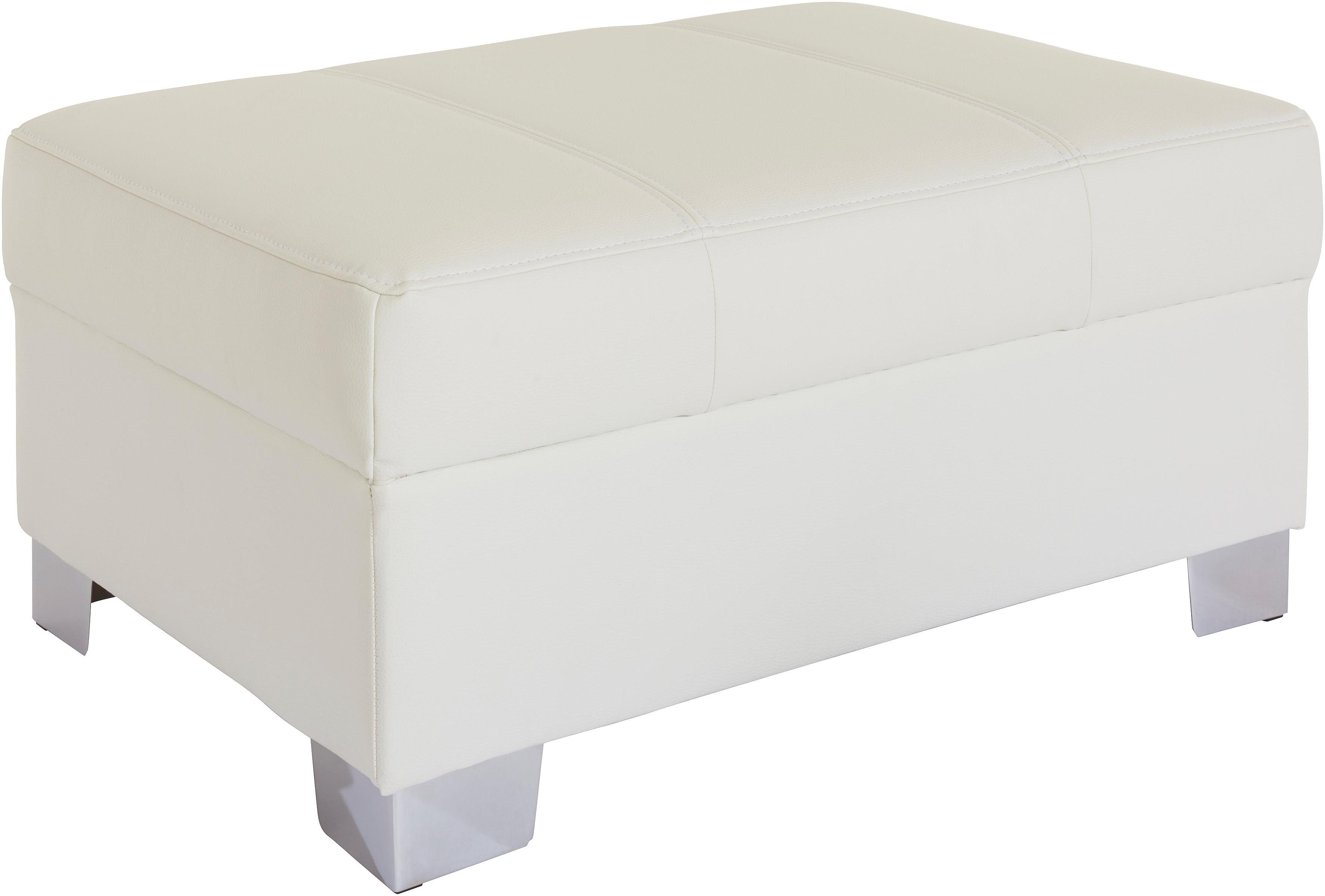 DOMO collection Hocker Turah met modern quilting past bij de serie, b/d/h: 85/61/40 cm, ook in leer