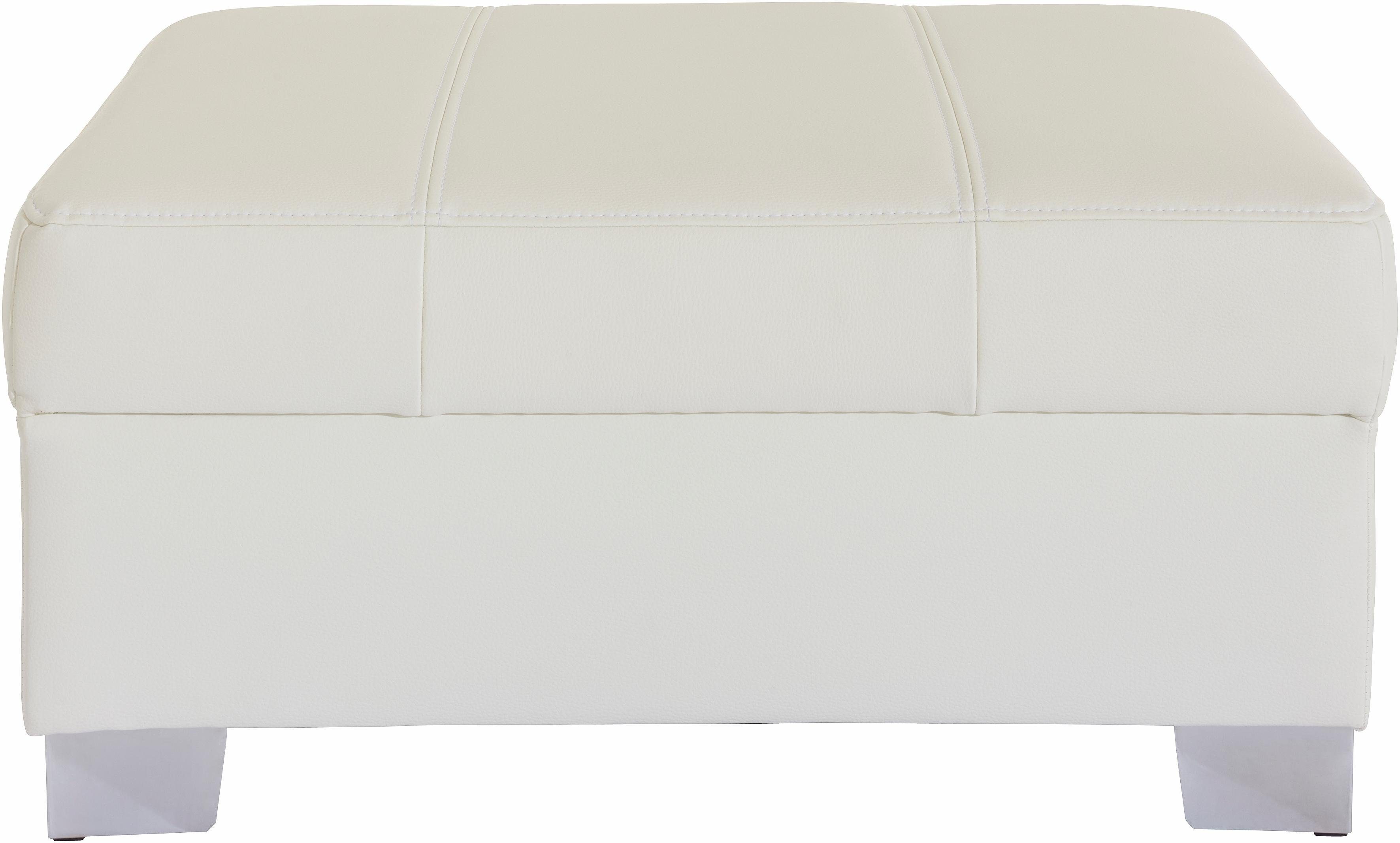 DOMO collection Hocker Turah met modern quilting past bij de serie, b/d/h: 85/61/40 cm, ook in leer