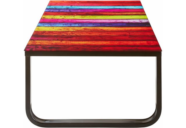 INOSIGN Salontafel met blad in regenboogdesign INOSIGN Salontafel met blad in regenboogdesign