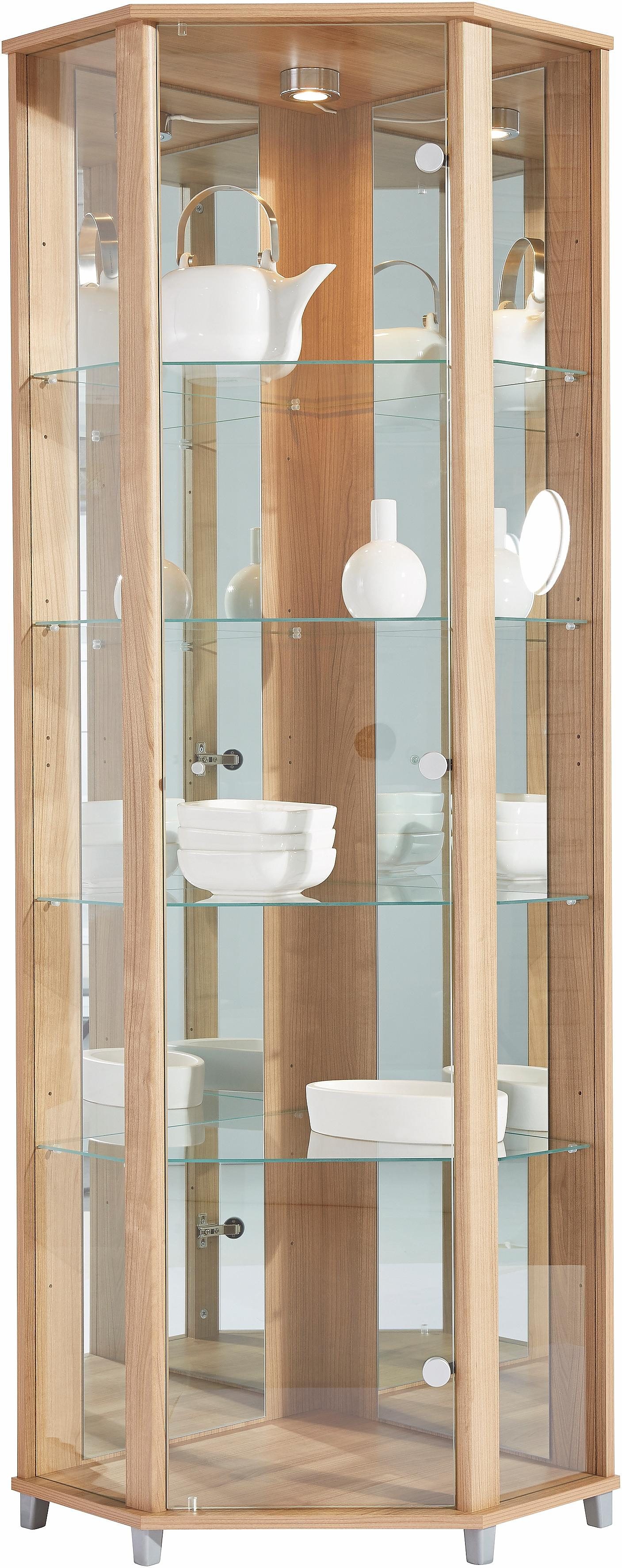 fif möbel Vitrinekast TRIO hoogte ca. 172 cm Hoekvitrine/Glasvitrine 1x Glazen deur, perfect...