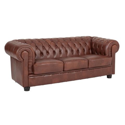 woonkamer leren bankstel bruin Max Winzer 3 zitsbank Max Winzer in Natuurleer of Softlux 4