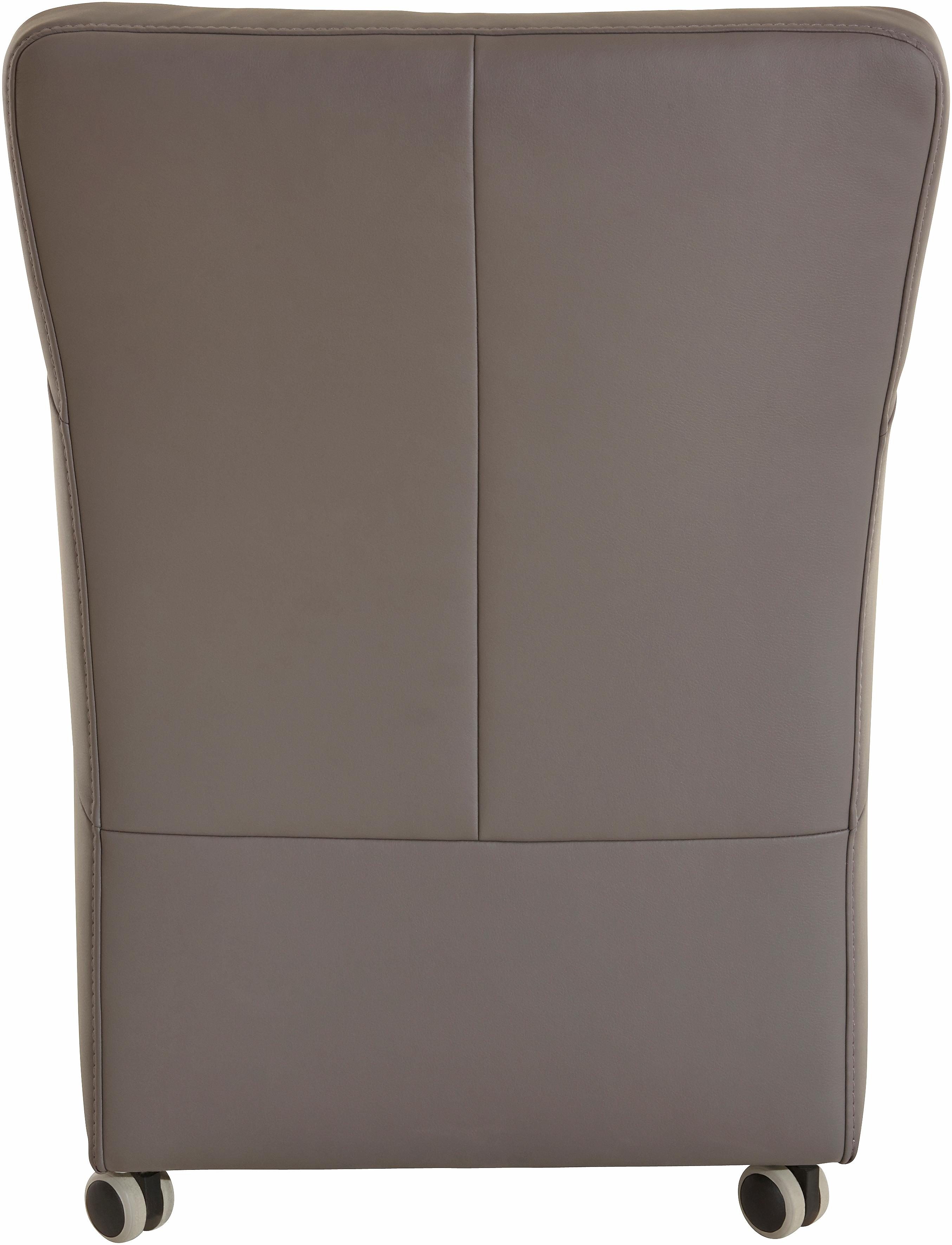 exxpo - sofa fashion Fauteuil Cortado, loungestoel op wielen, smalle armleuningen, comfortabel