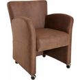 exxpo - sofa fashion fauteuil cortado breedte 66 cm bruin