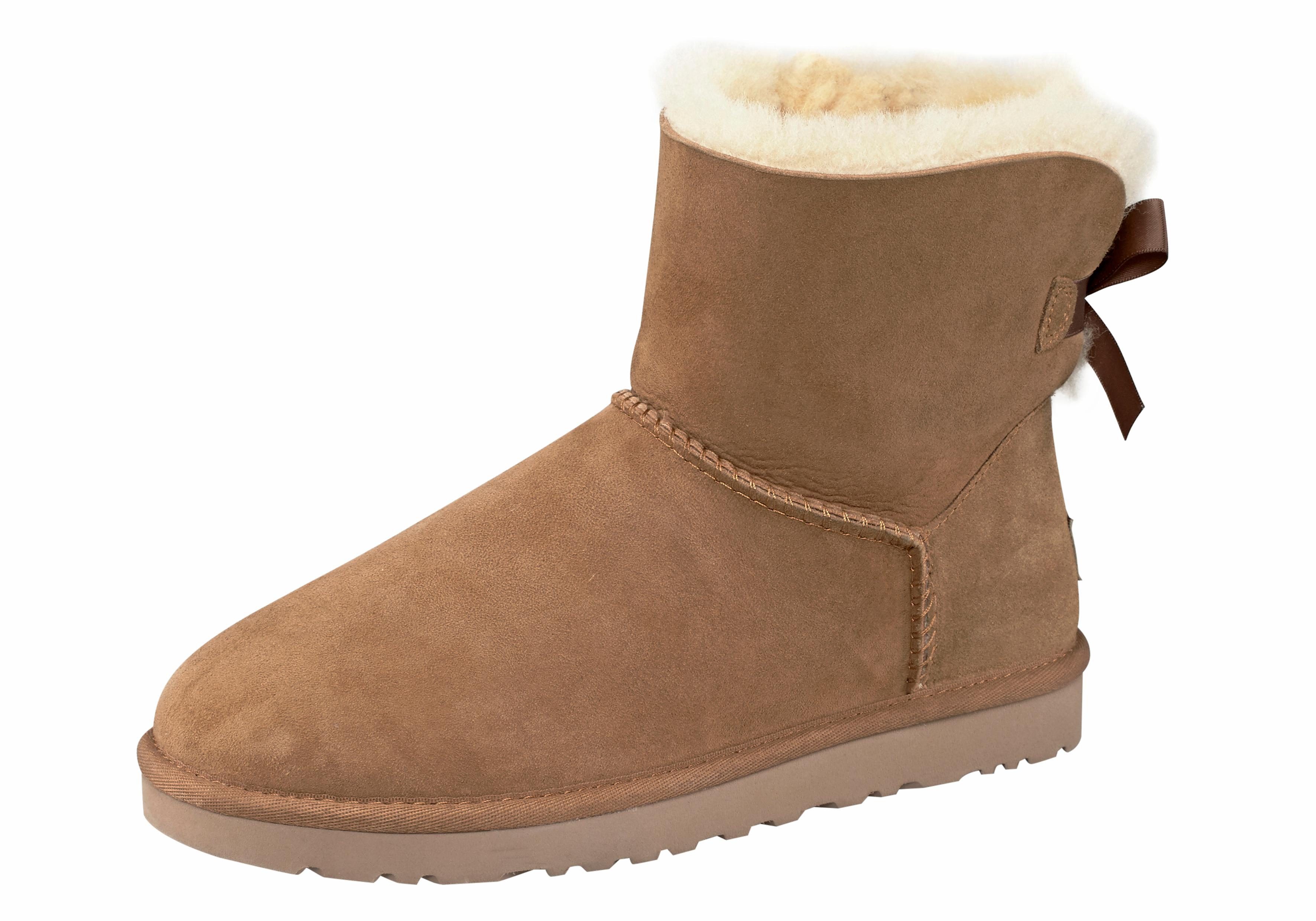 UGG Boots zonder sluiting Mini Bailey Bow 2 instaplaarzen, winterlaarzen, snowboots met decoratieve strik