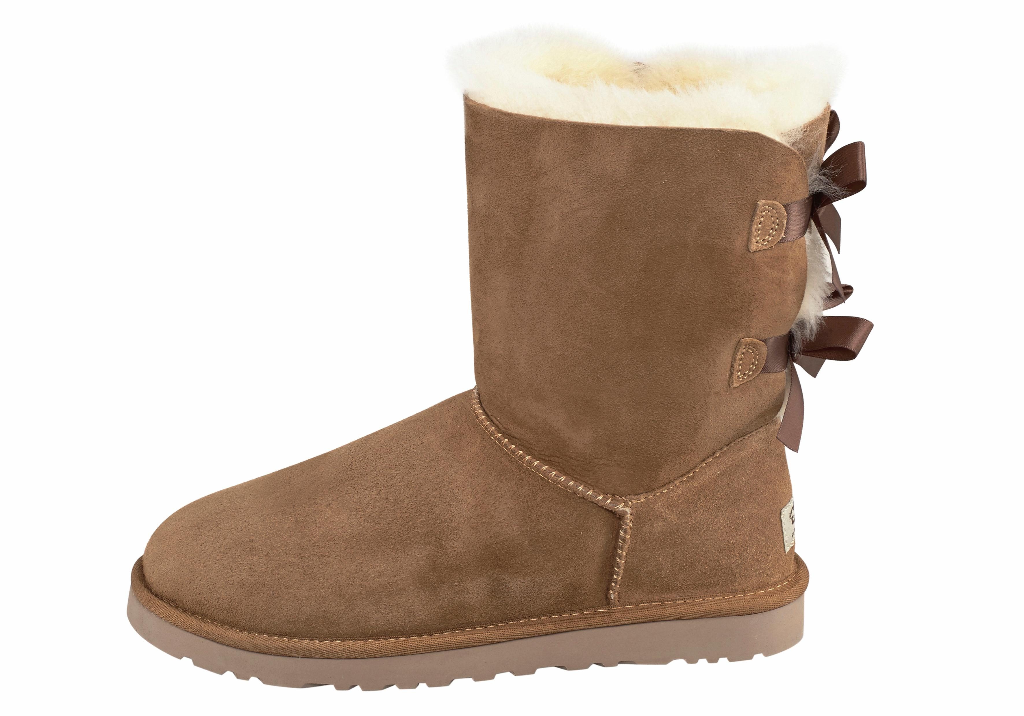 UGG Boots zonder sluiting Bailey Bow 2 met satijnen strikken achter bij de schacht