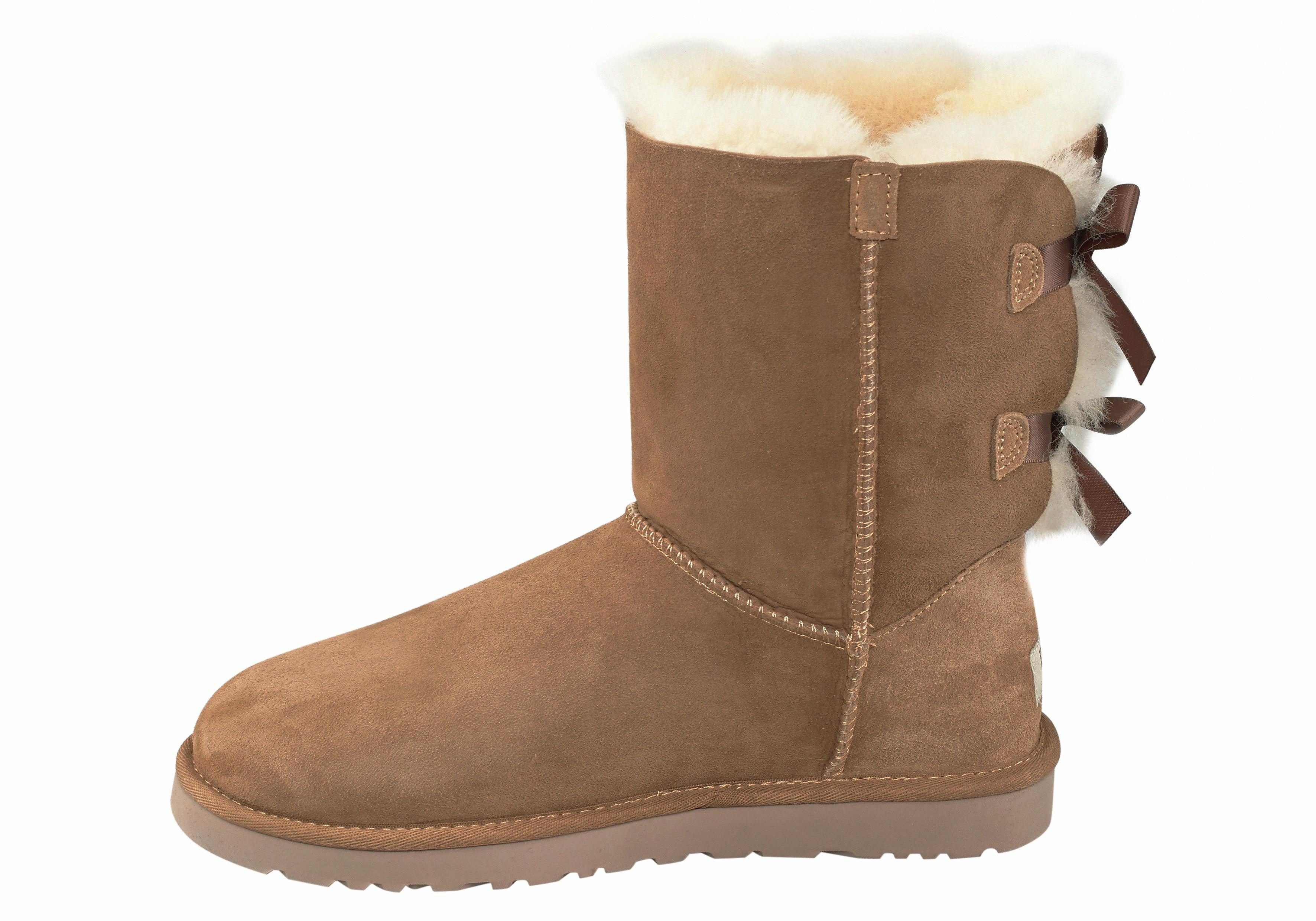 UGG Boots zonder sluiting Bailey Bow 2 met satijnen strikken achter bij de schacht
