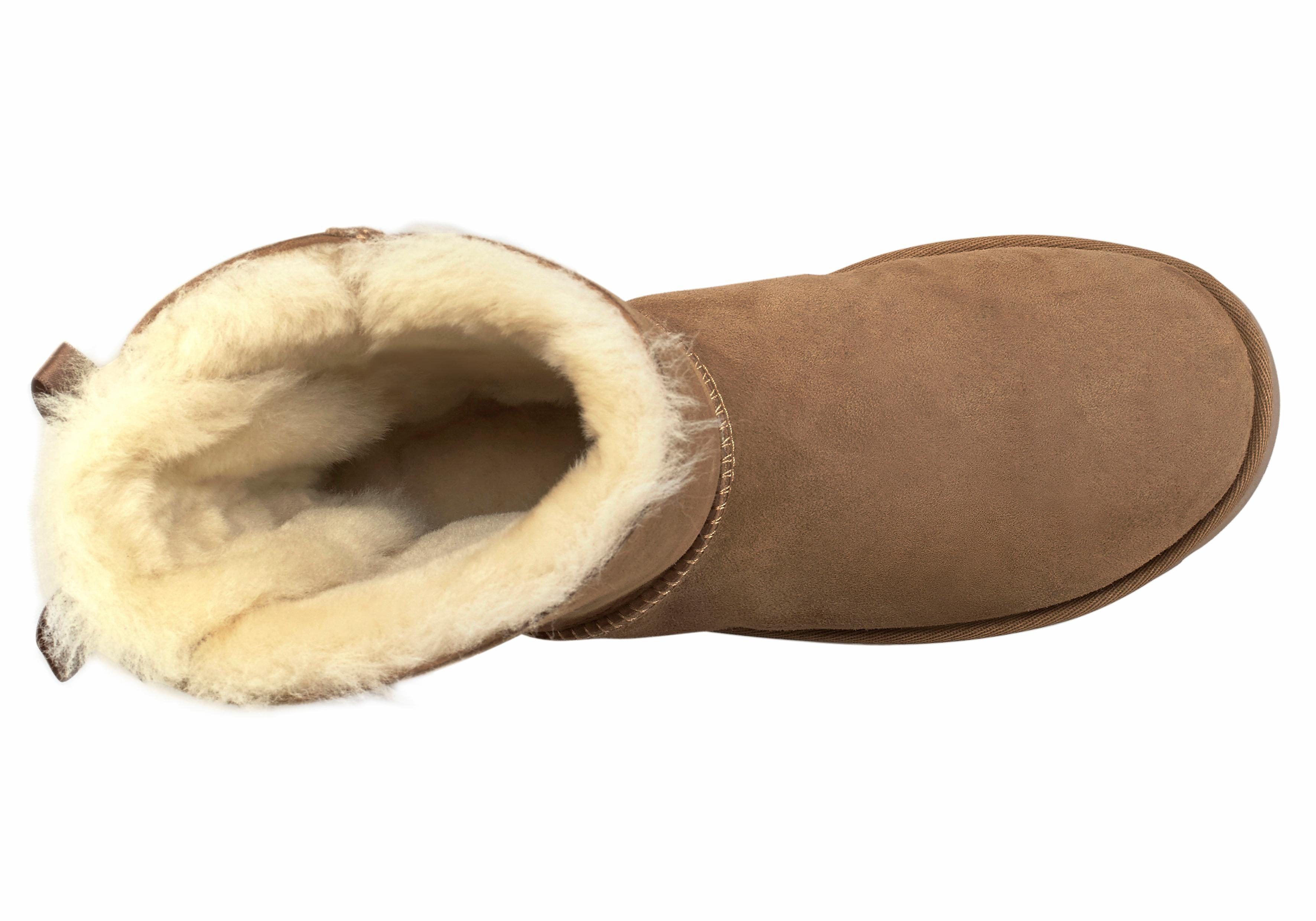 UGG Boots zonder sluiting Bailey Bow 2 met satijnen strikken achter bij de schacht
