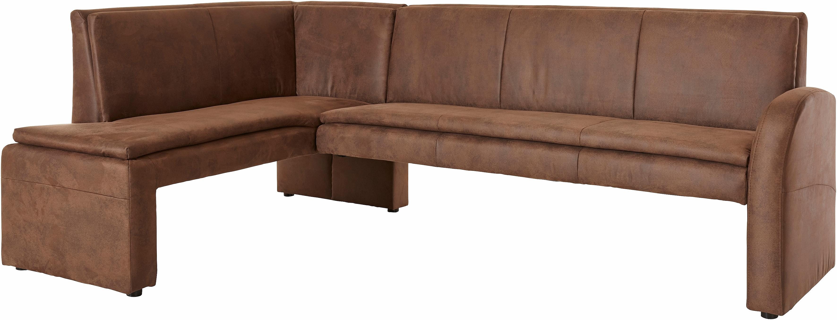 exxpo - sofa fashion Hoekbank Cortado, elegant en modern met hoog zitcomfort hoge bodemvrijheid, mooie detailverwerking, optioneel leren bekleding