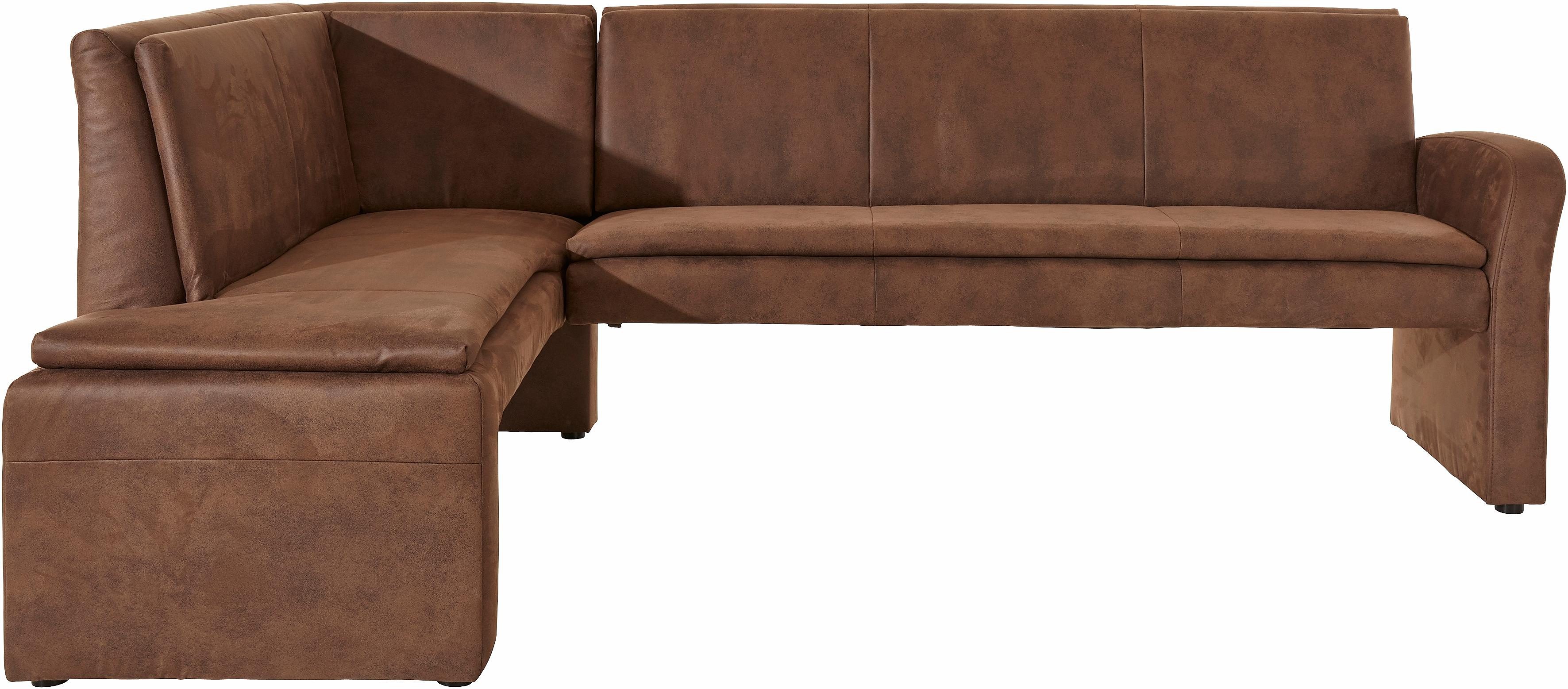 exxpo - sofa fashion Hoekbank Cortado, elegant en modern met hoog zitcomfort hoge bodemvrijheid, mooie detailverwerking, optioneel leren bekleding