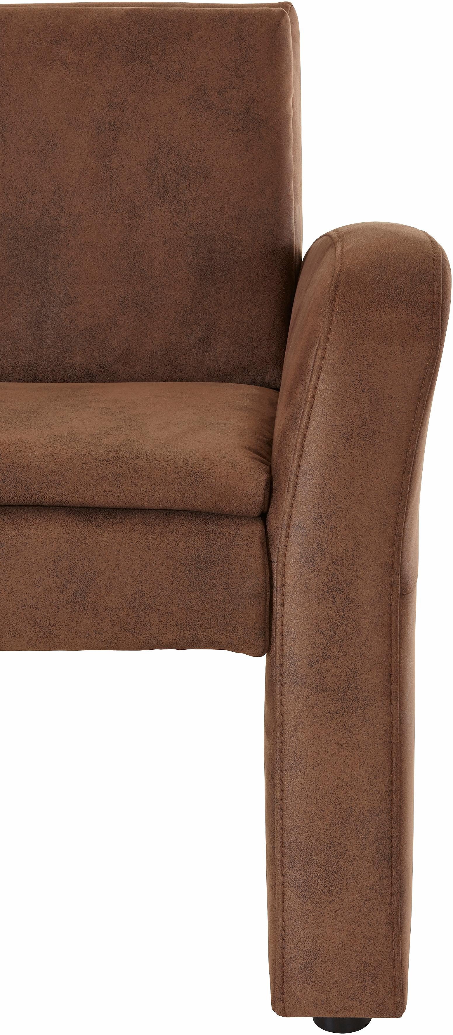 exxpo - sofa fashion Hoekbank Cortado, elegant en modern met hoog zitcomfort hoge bodemvrijheid, mooie detailverwerking, optioneel leren bekleding